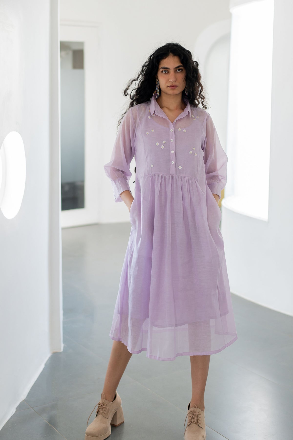 Pale Periwinkle Purple Dress