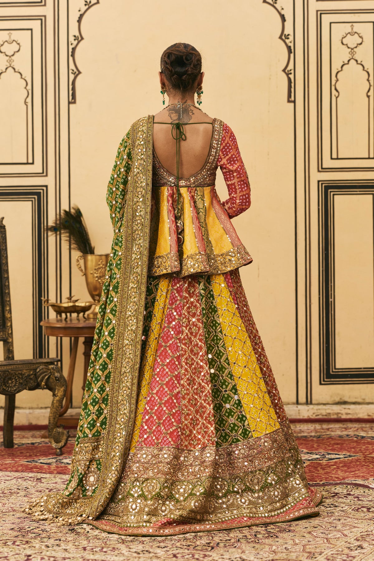 Rangeen Bandhani Lehenga Set