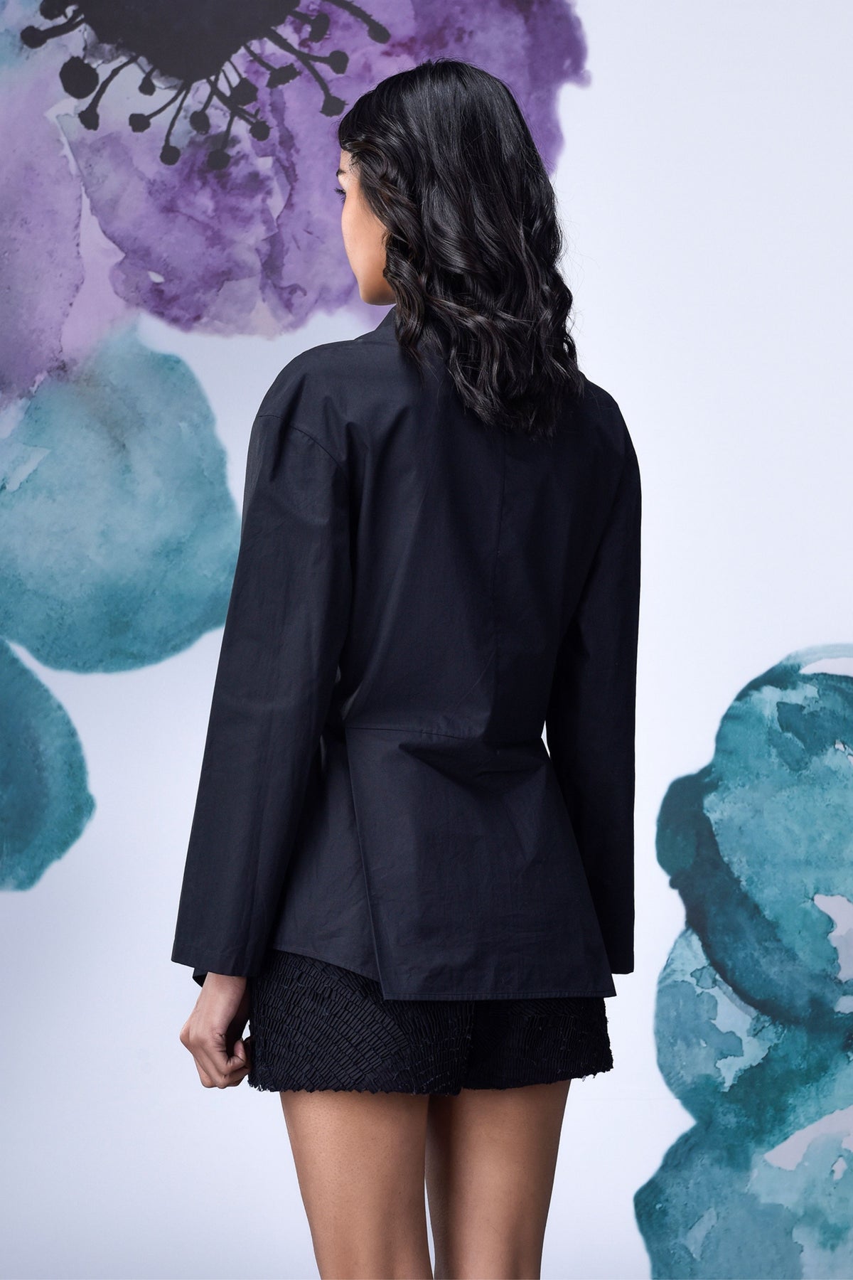Deconstructed Shirt  Black