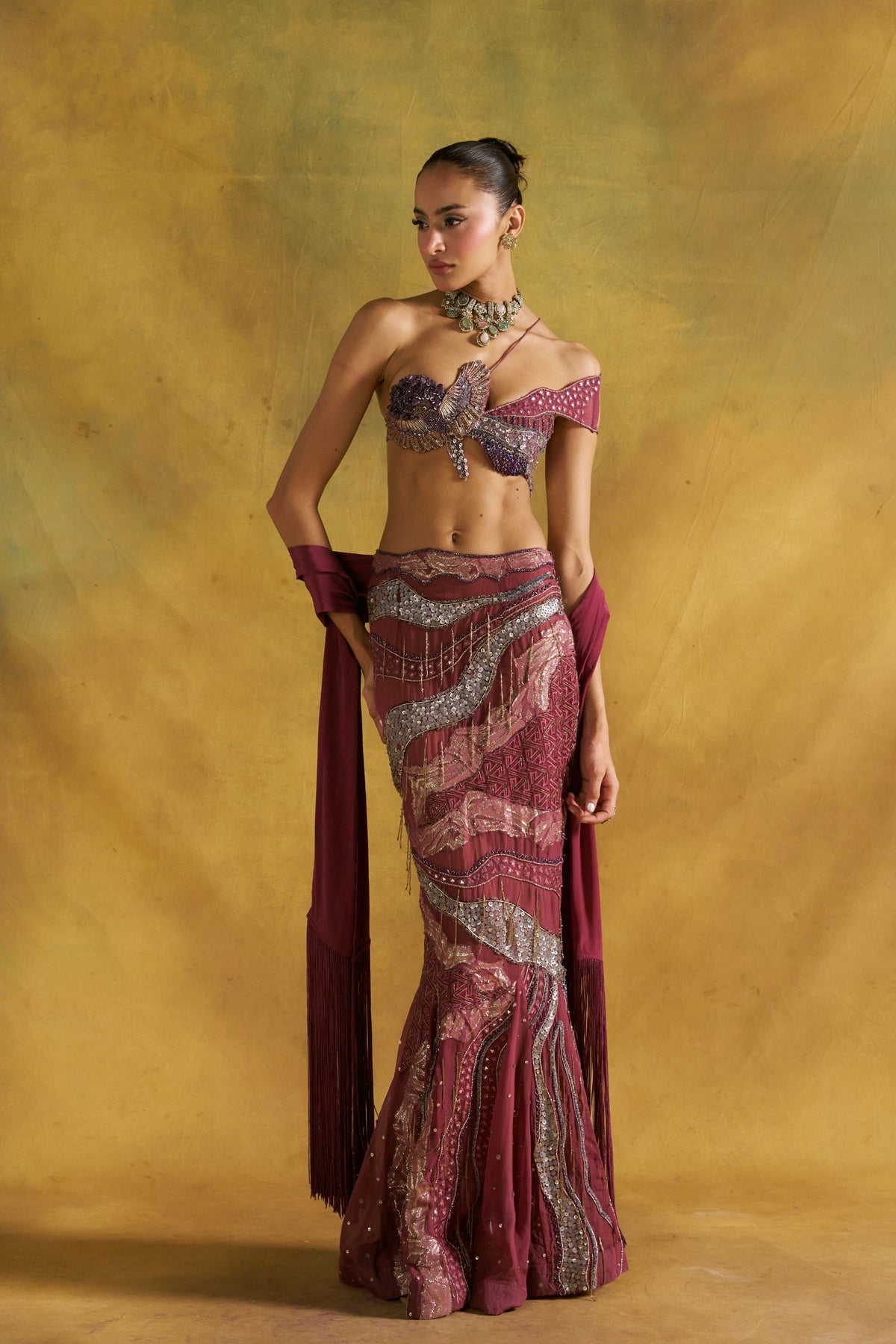 Lehrer Mehboba Fishcut Lehenga Set