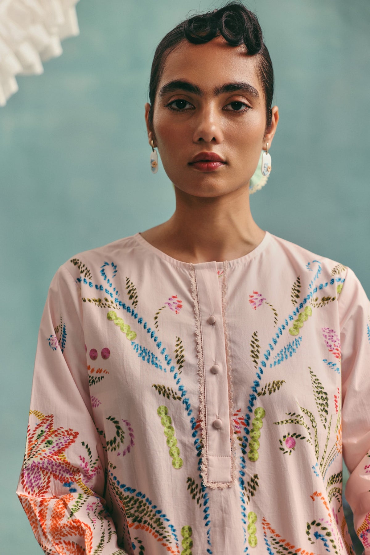 Hibiscus Pink Tunic Set