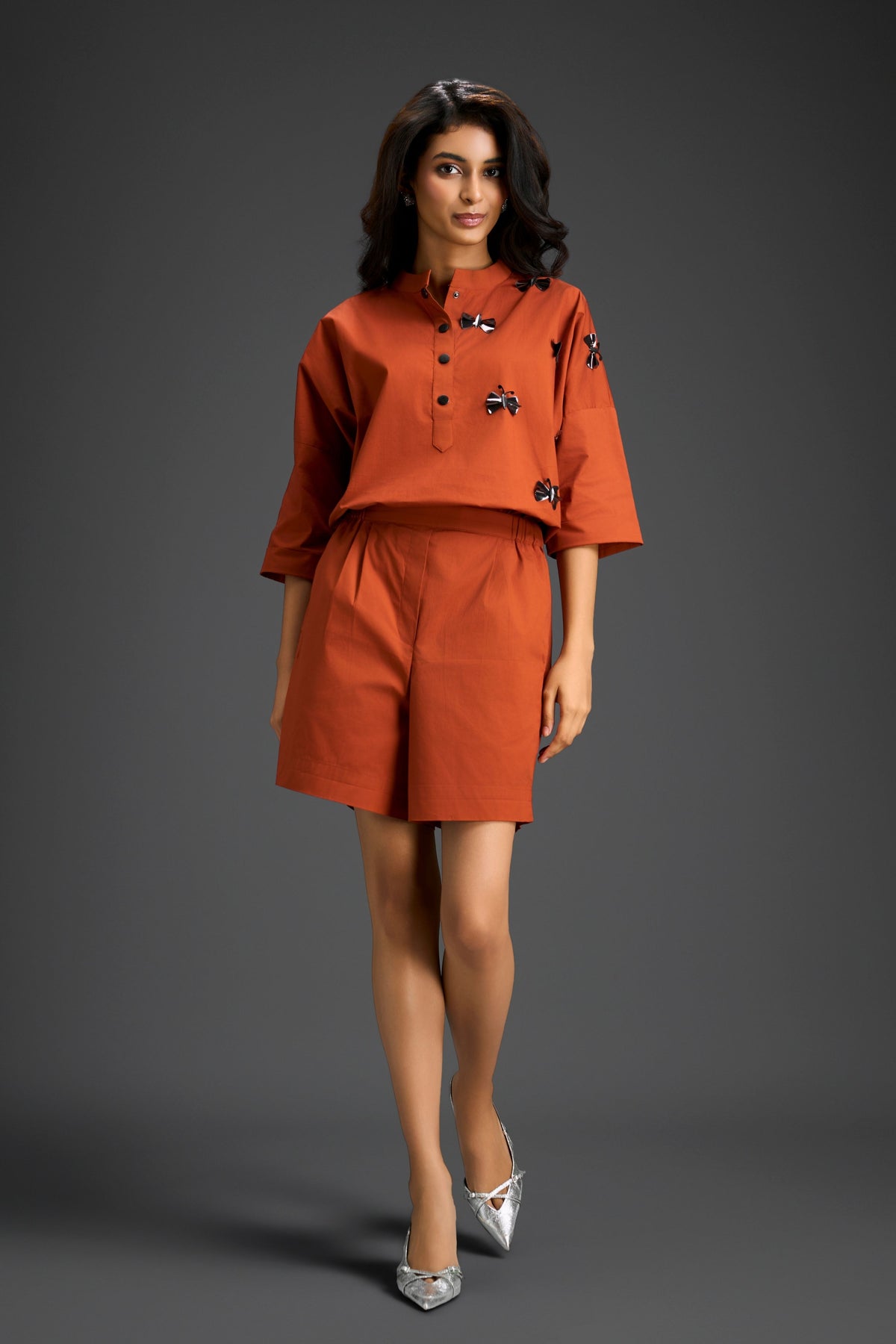 Rust Cotton Co-ord Set