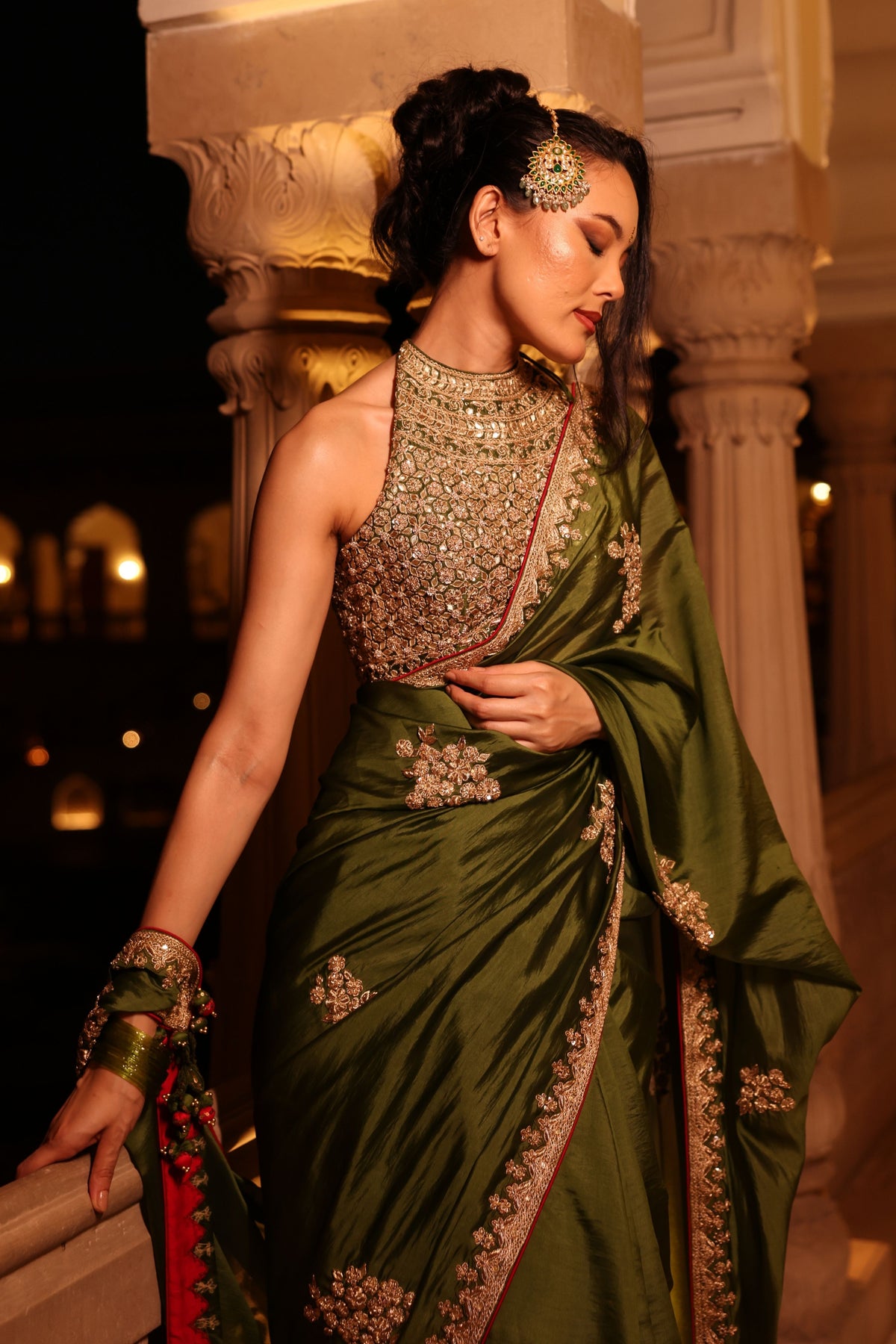 Kaccha Aam Saree Set