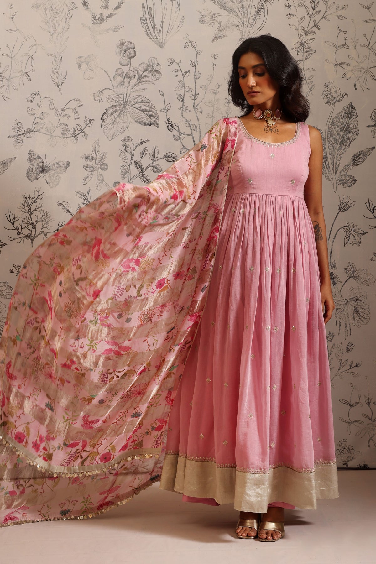 Aparajita Pink Anarkali Set