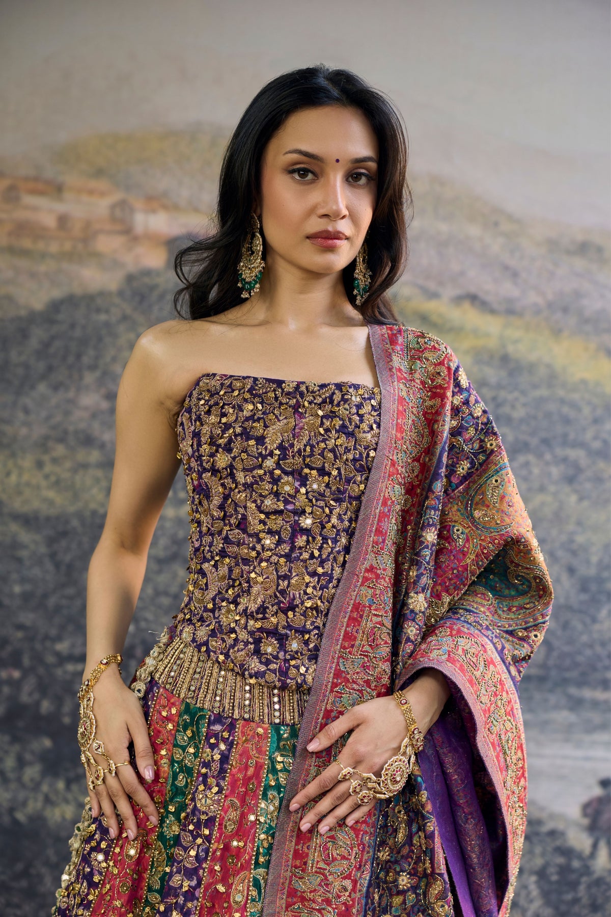 Rang Mahal Jamawar Lehenga Set