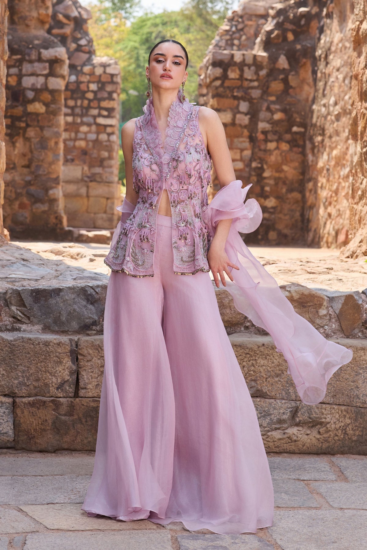 Lilac Sharara Set