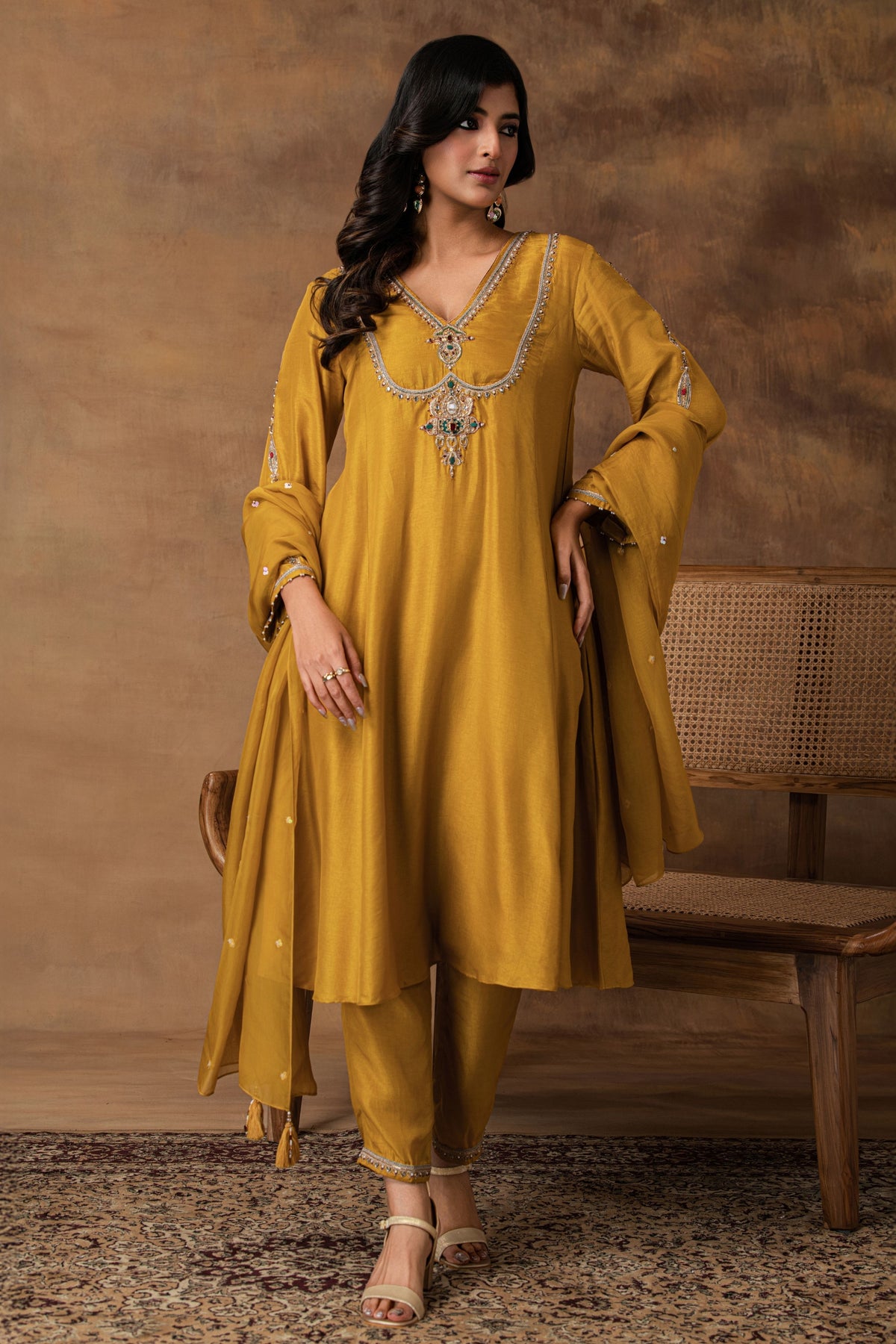 Golden Yellow Kurta Set