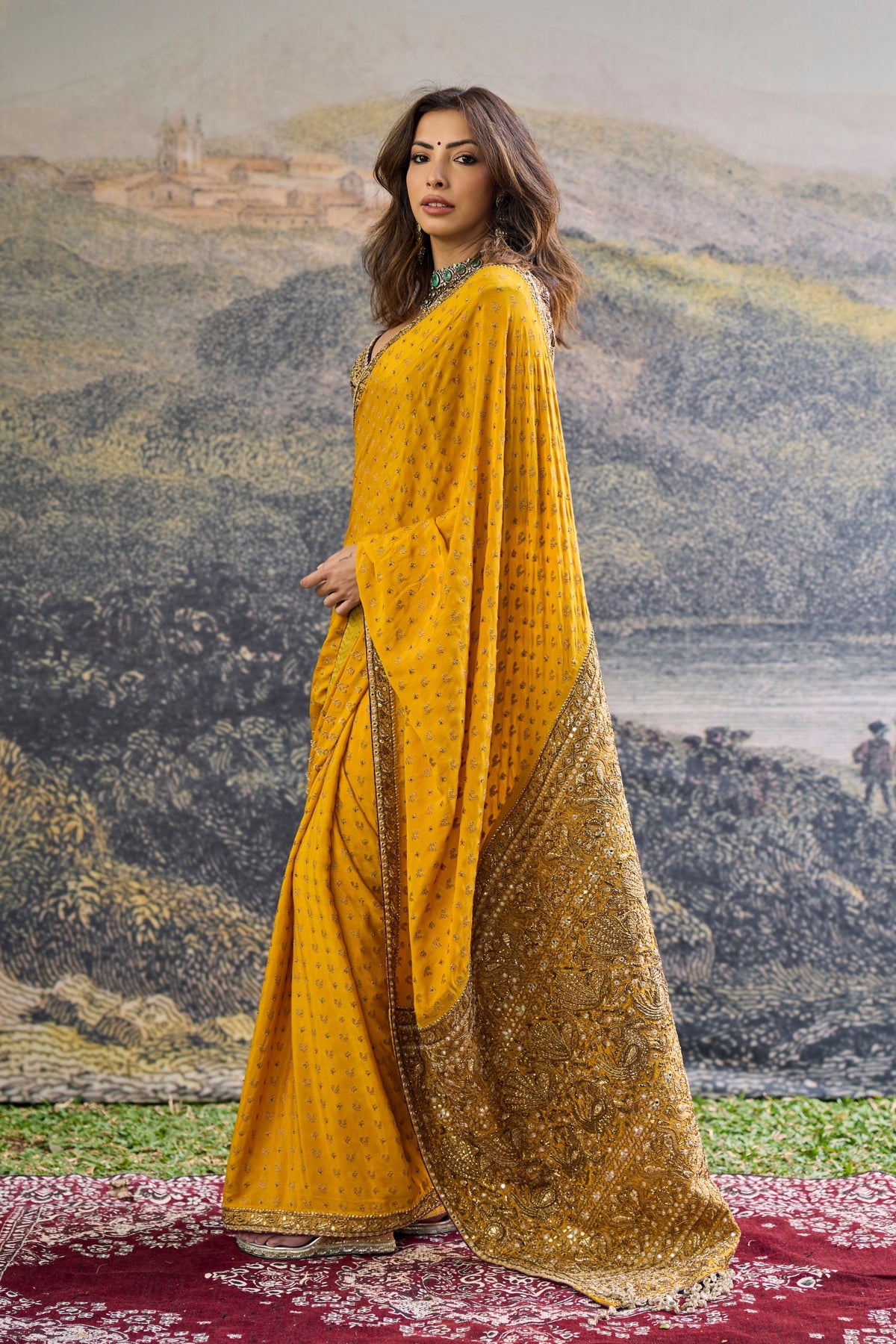 Pehr Crepe Saree Set