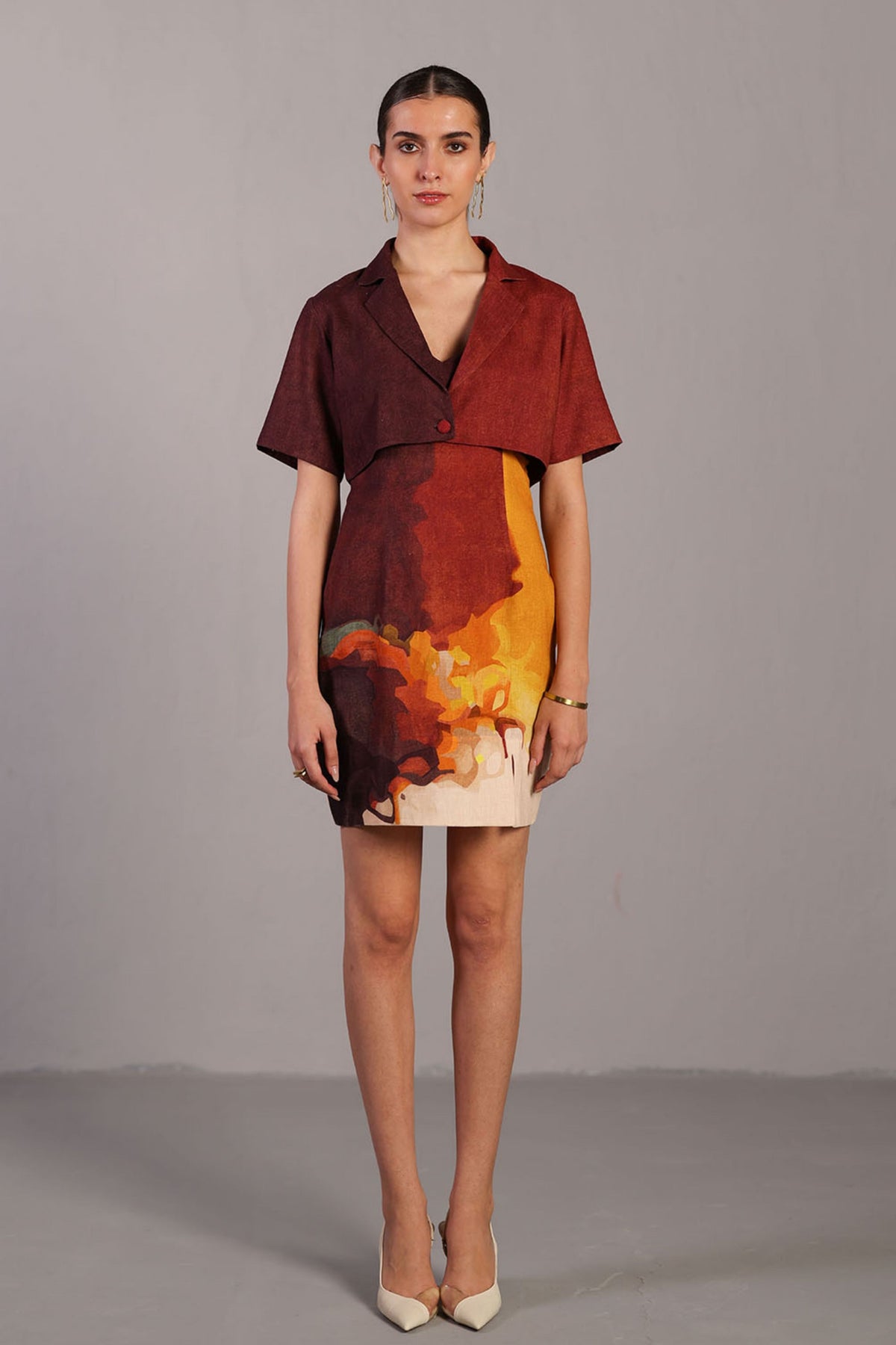 Diffuse Brown and Ochre Jacket