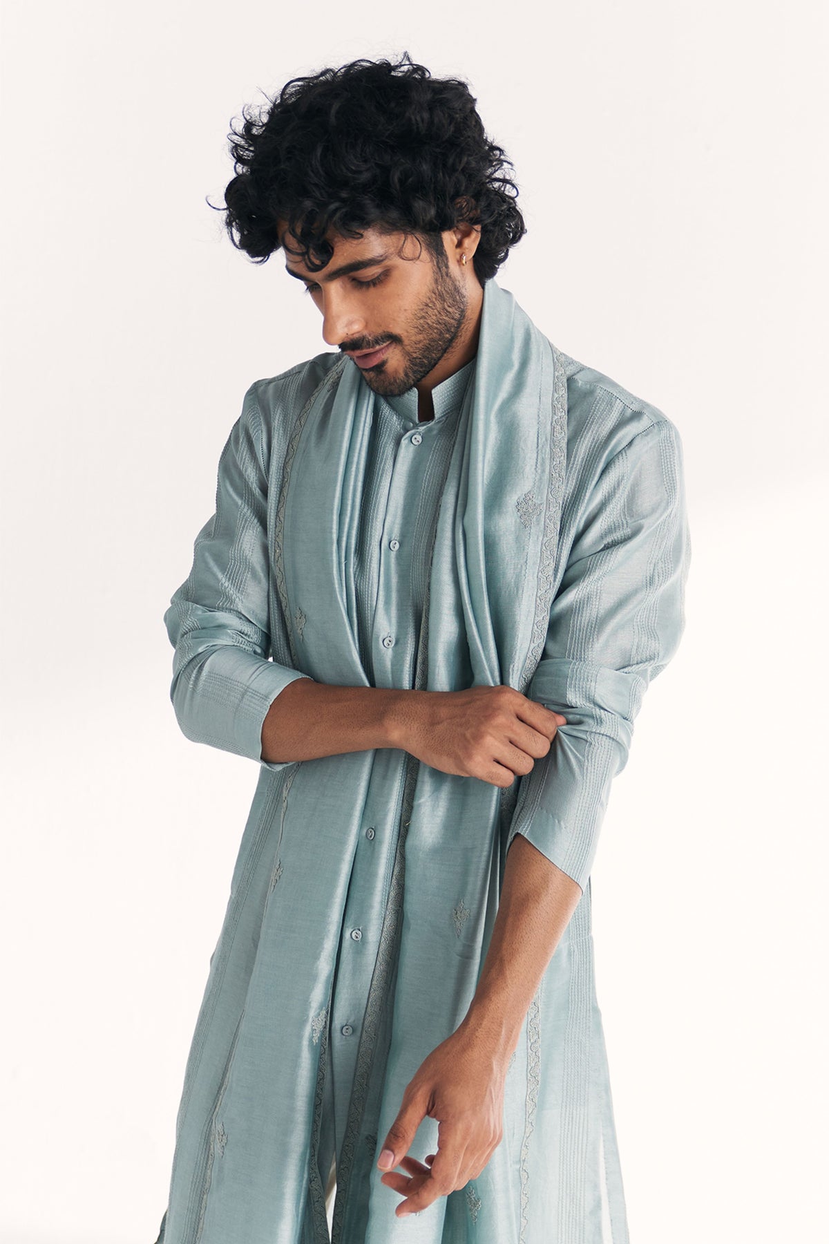 Khyal Blue Kurta Set