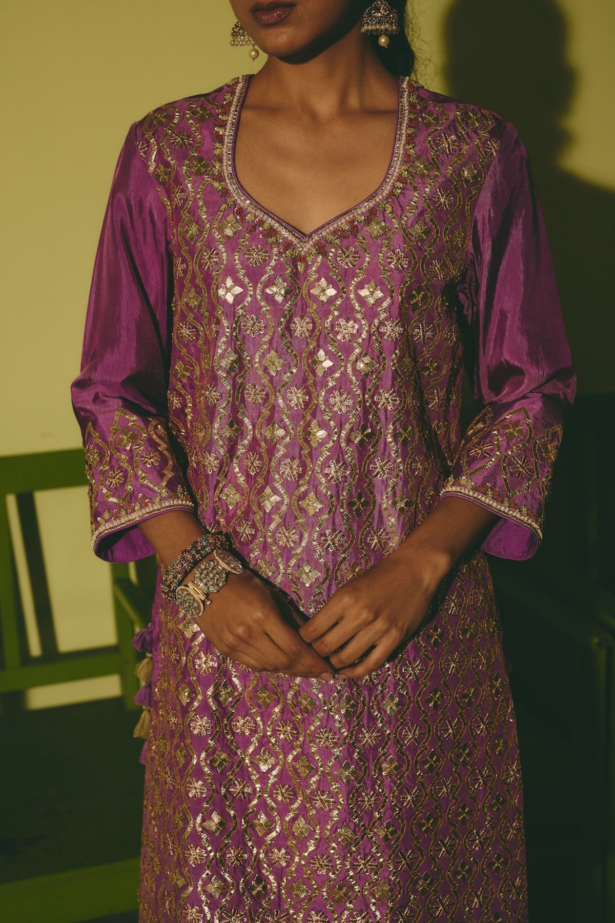 Zehan Aabha Kurta and Sharara