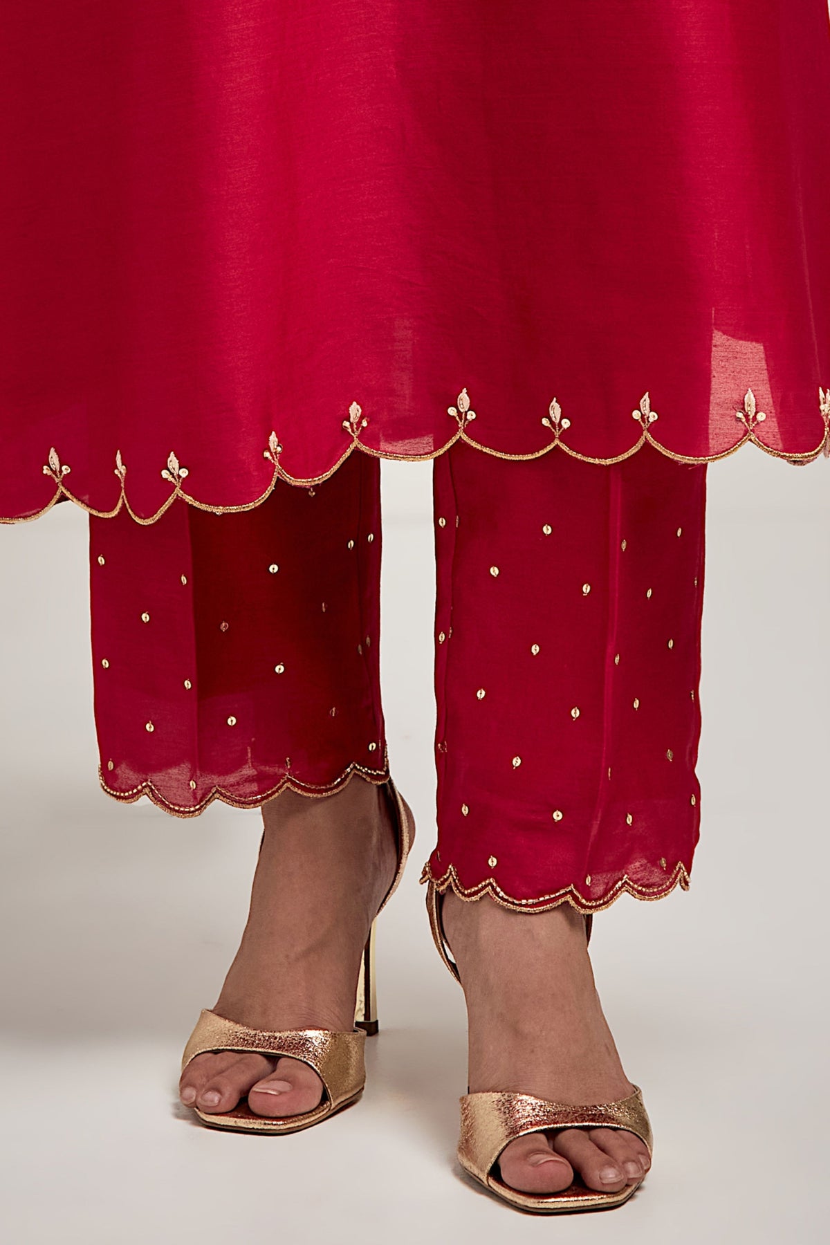 Red Kurta Set