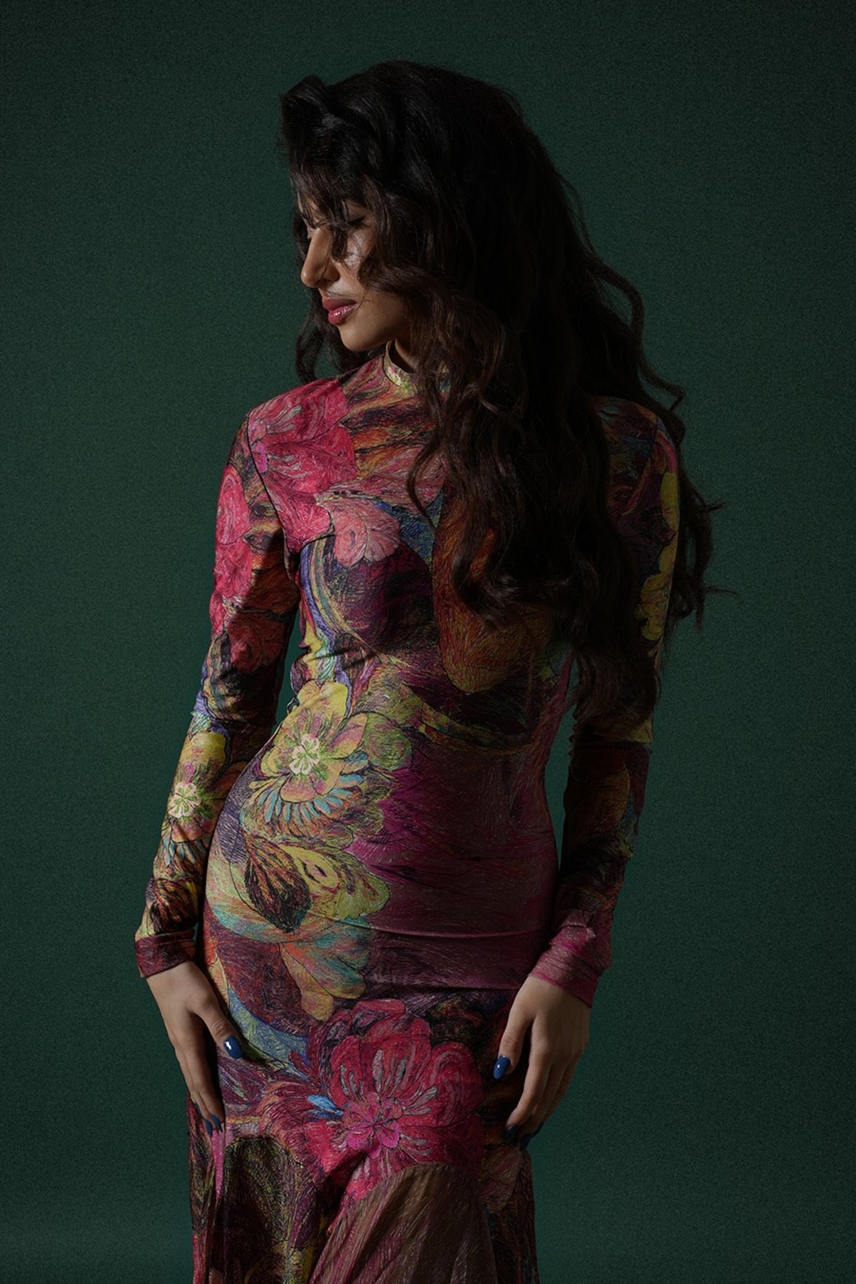 Sara Arjun in Maeva Floral Print Dress