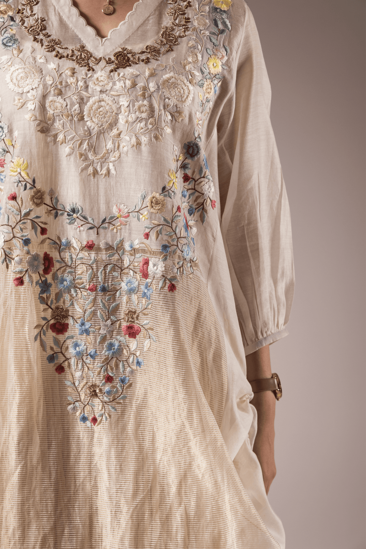 Maheshwari Ivory Dress