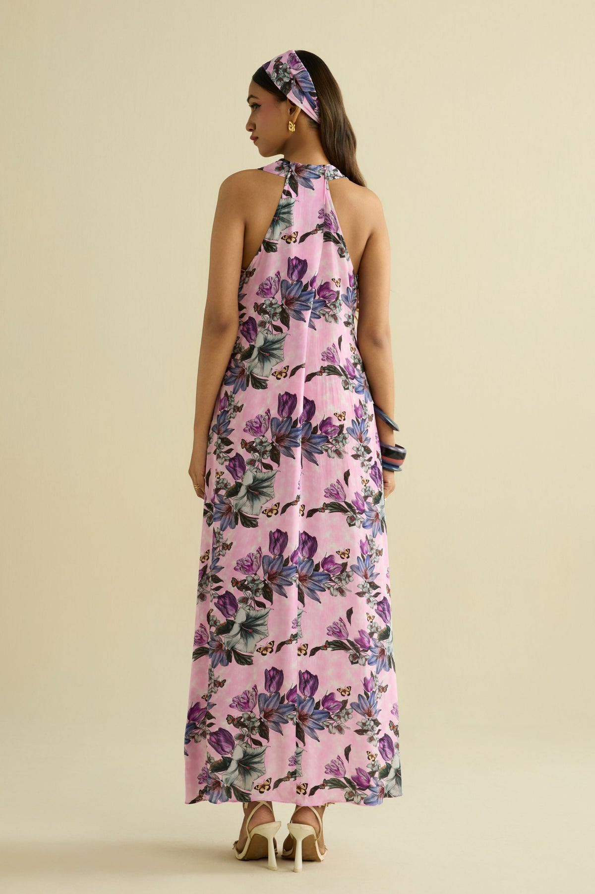 Pink Embroidered Dress
