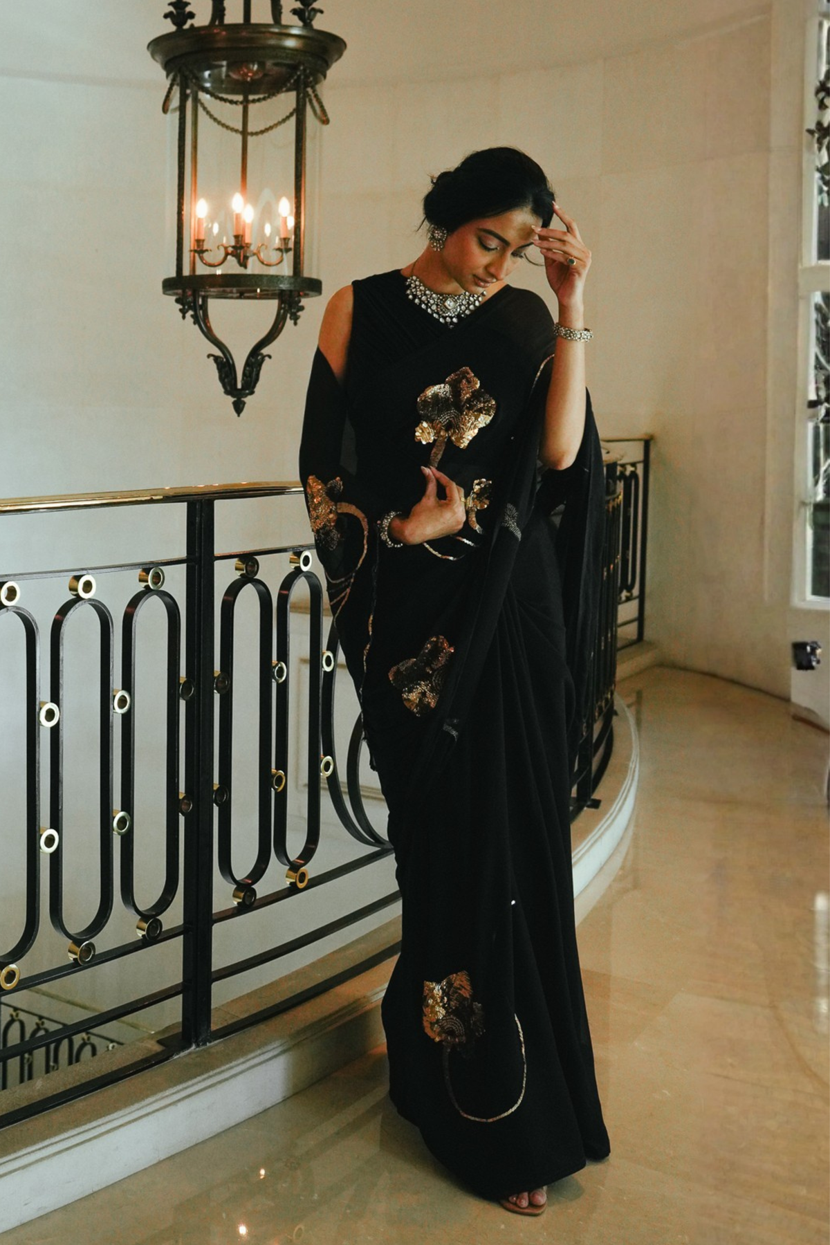 Brahmini Black Saree