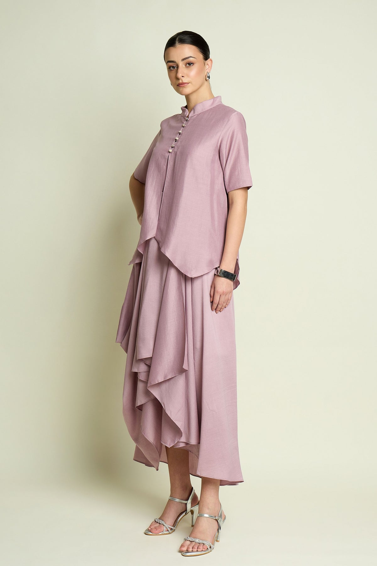 Lilac Draped Dress