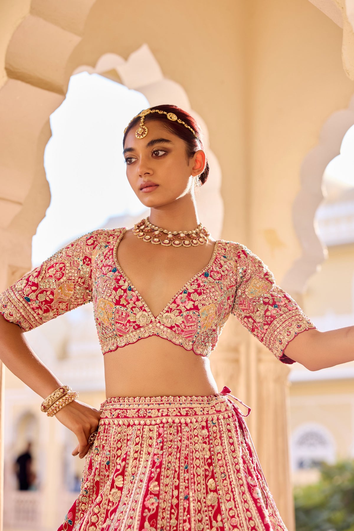 Ruby Bridal Lehenga Set