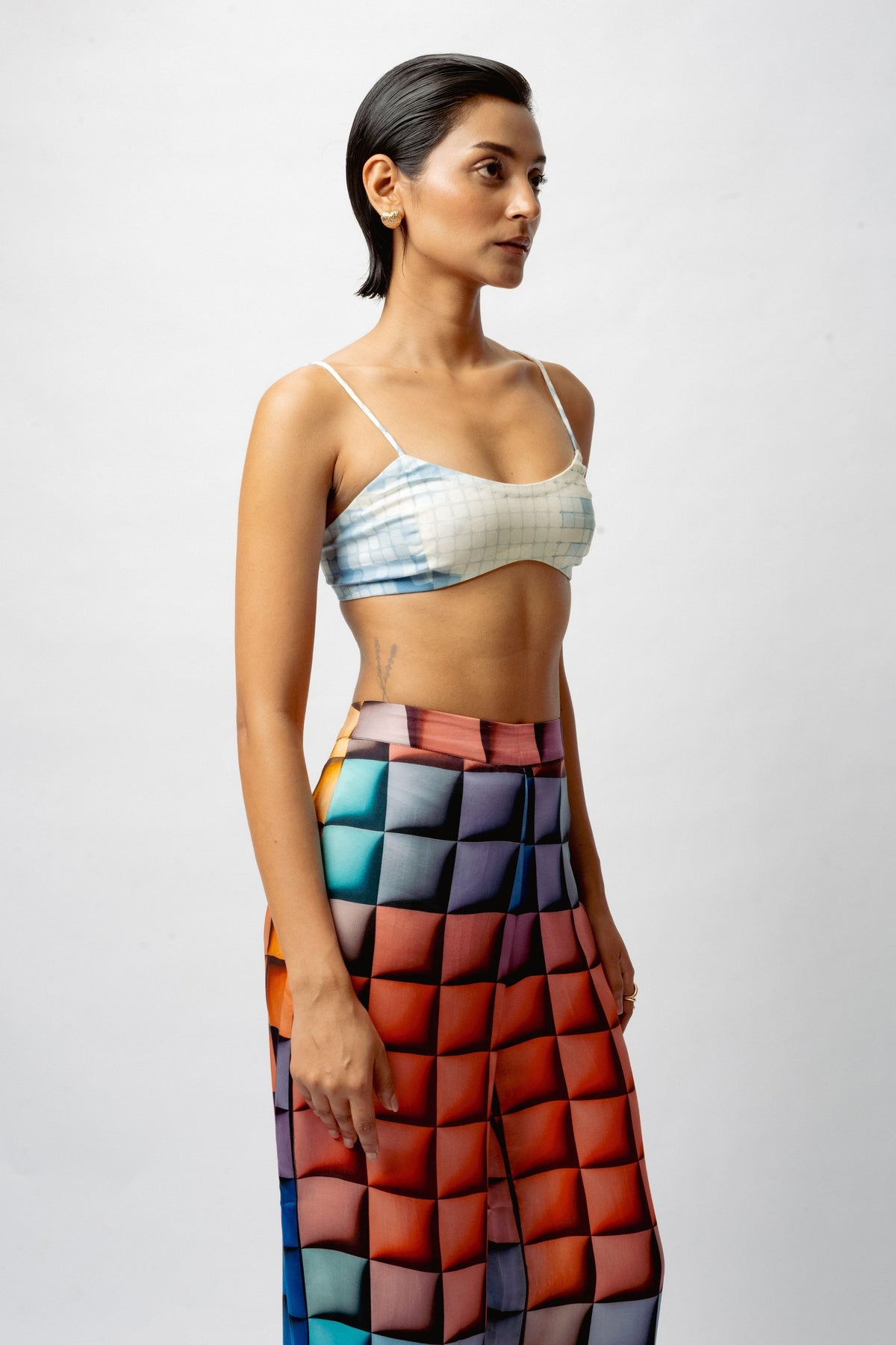 Sun Block Printed Satin Breeze Co-ord Set