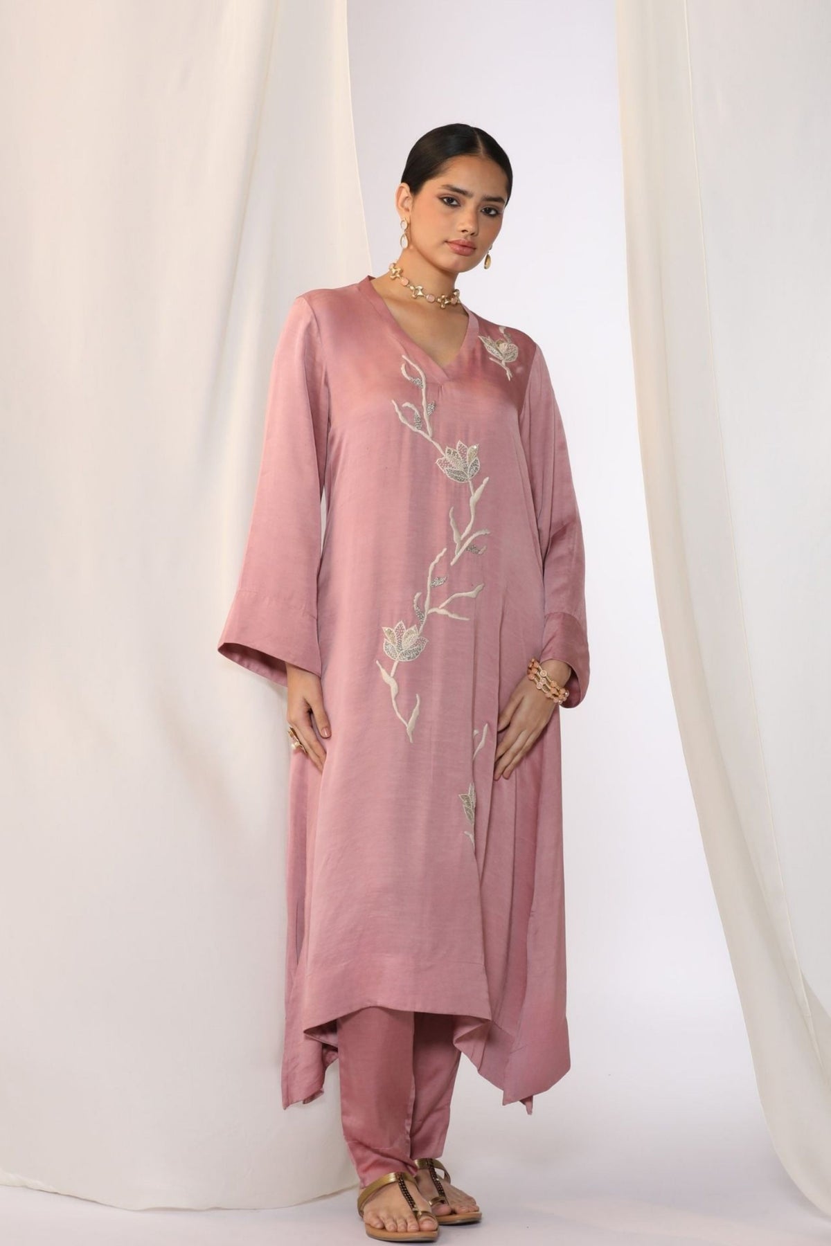 Blush Dusk Embroidered Kurta