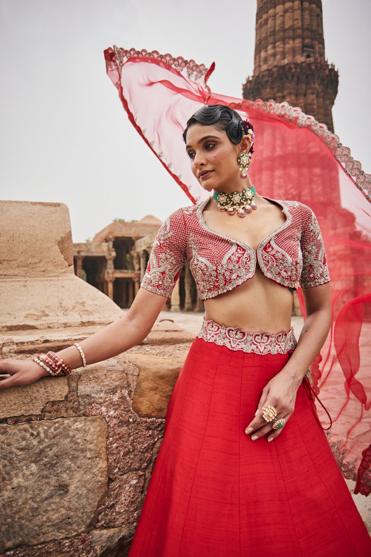 Garnet Bridal Lehenga Set