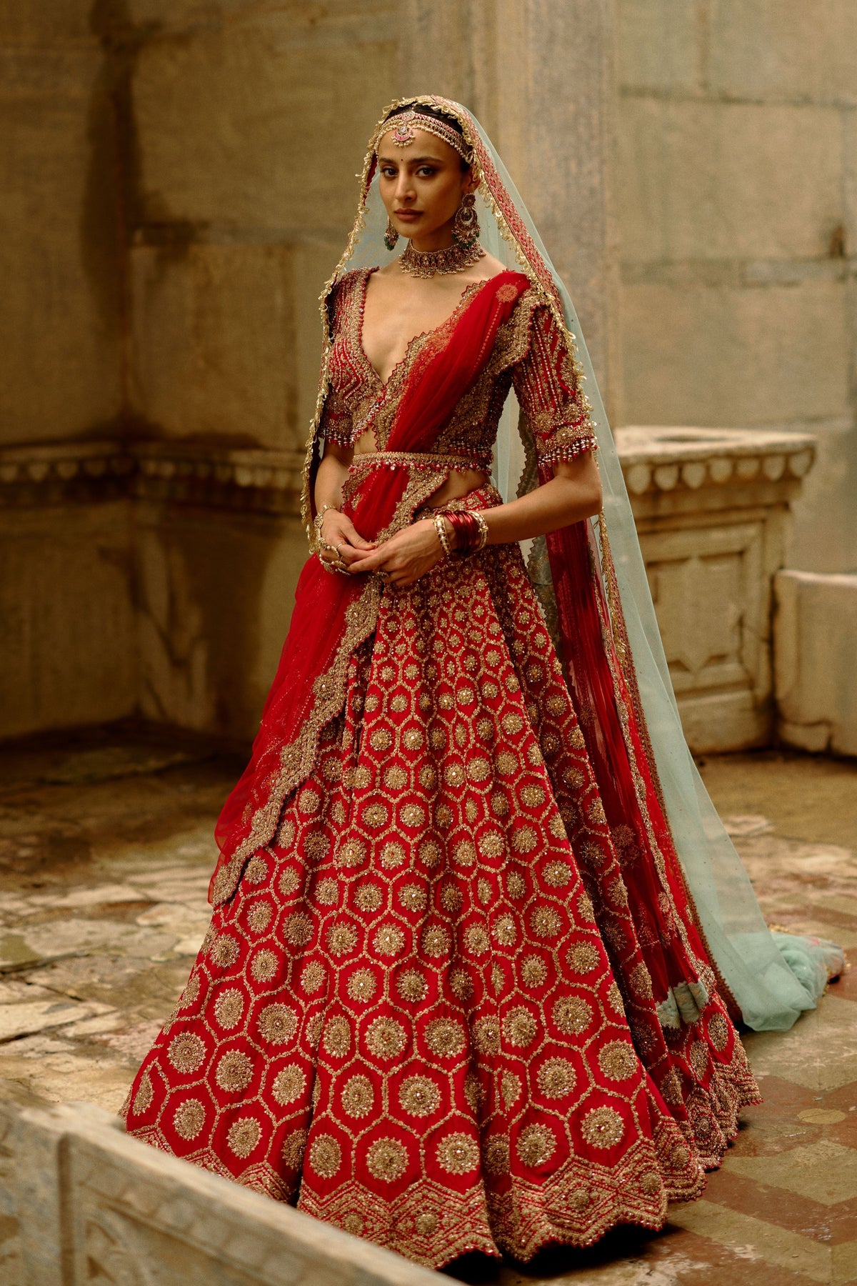 Hexagon Lehenga Set
