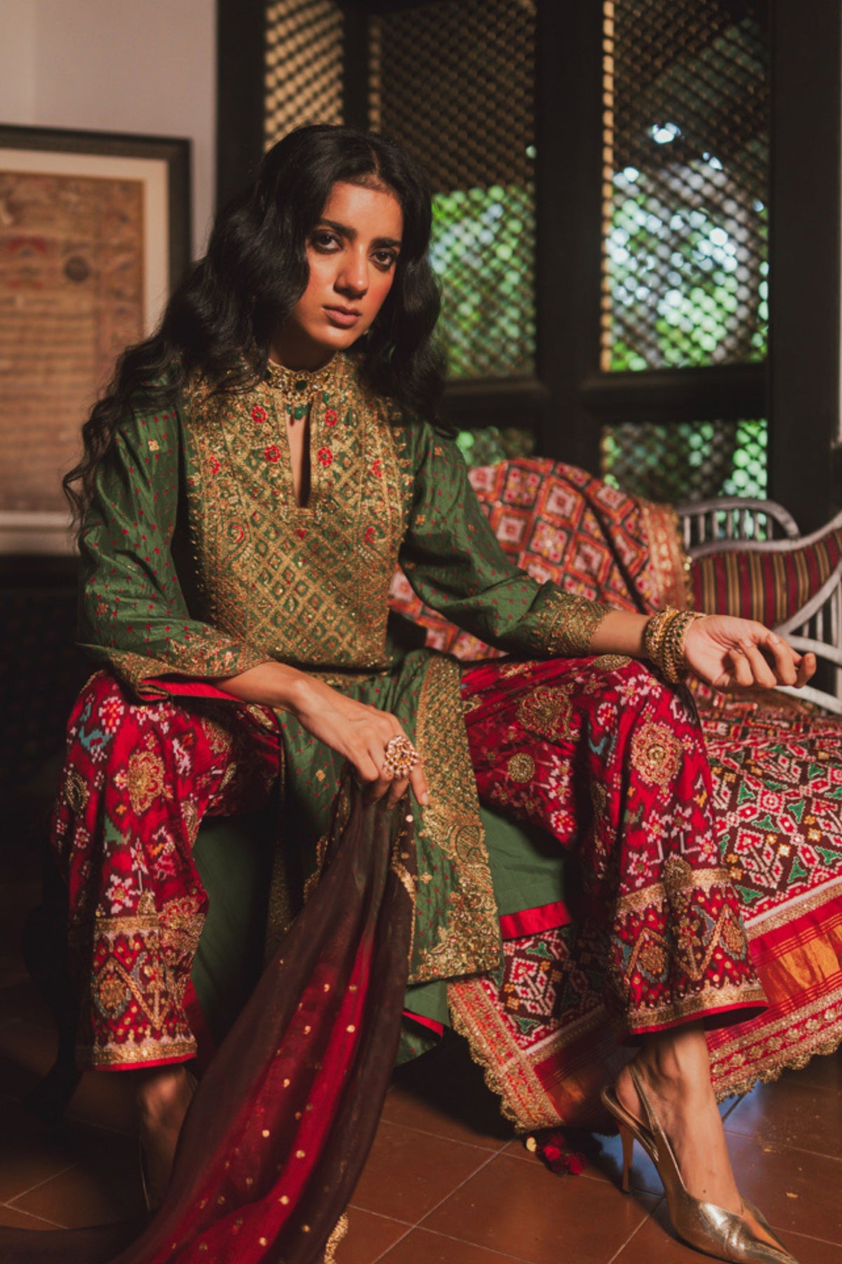 Bhavna Sage Green Kurta Set