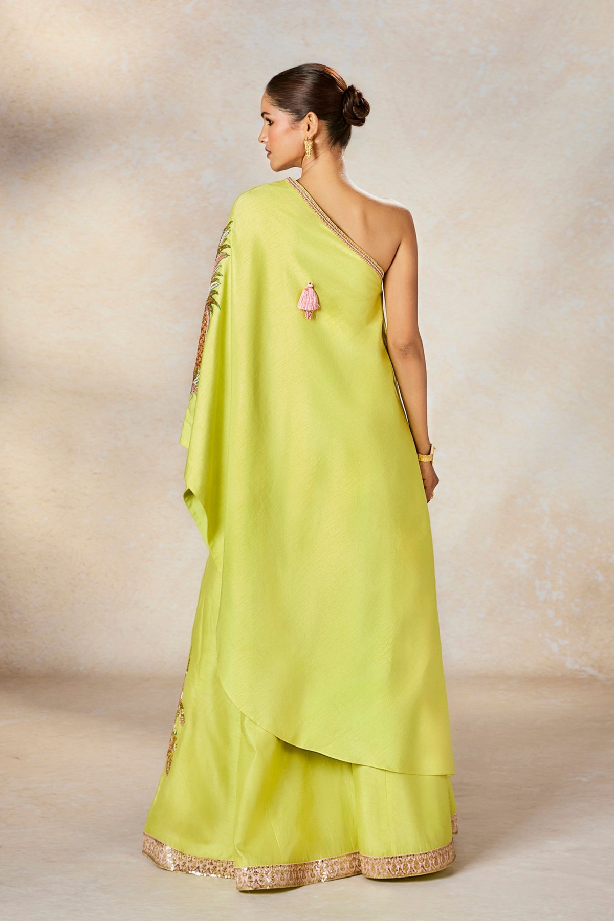 Pista Kulfi One Shoulder Set