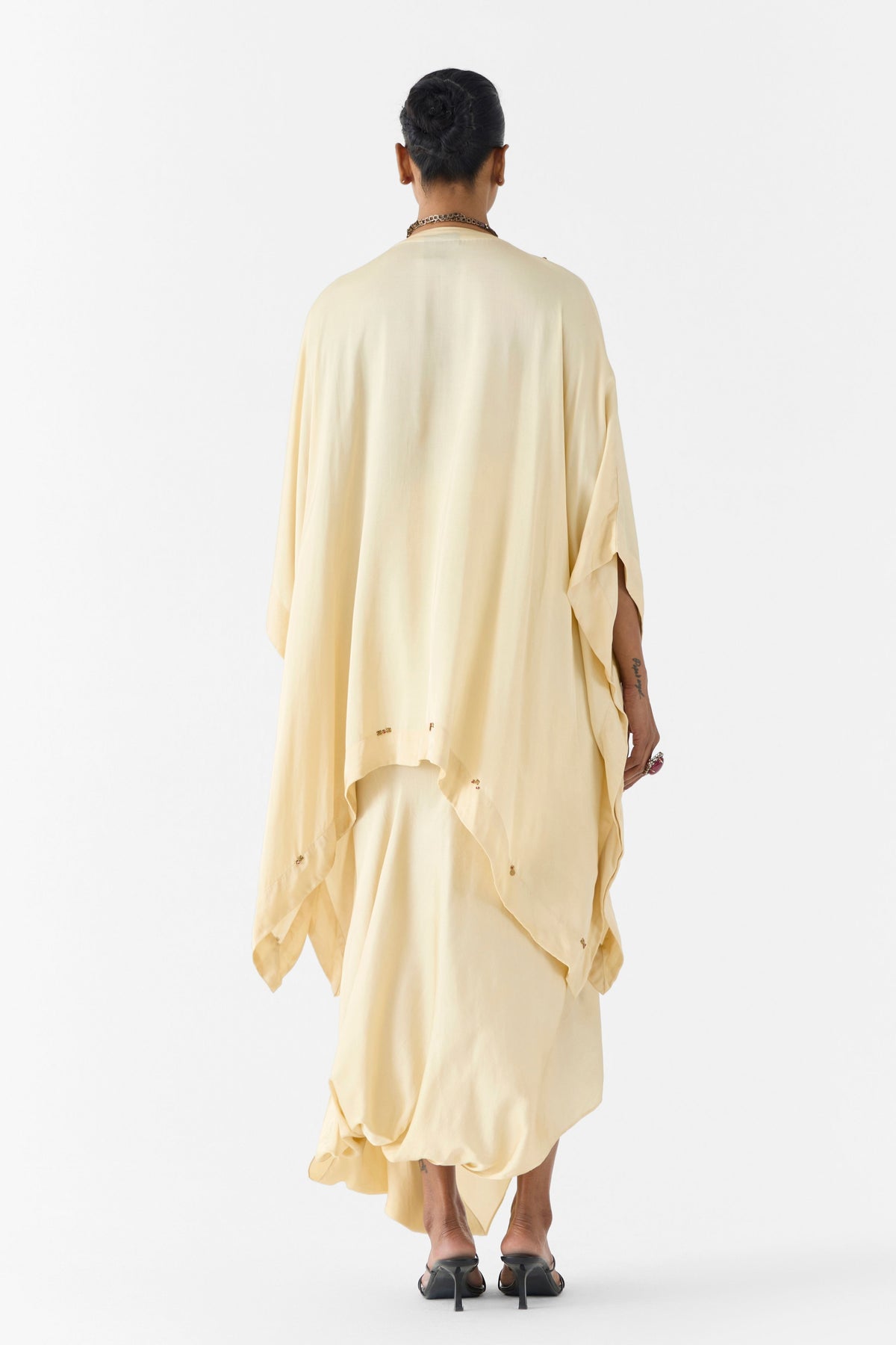 Pearl Embroidered Kaftan Set