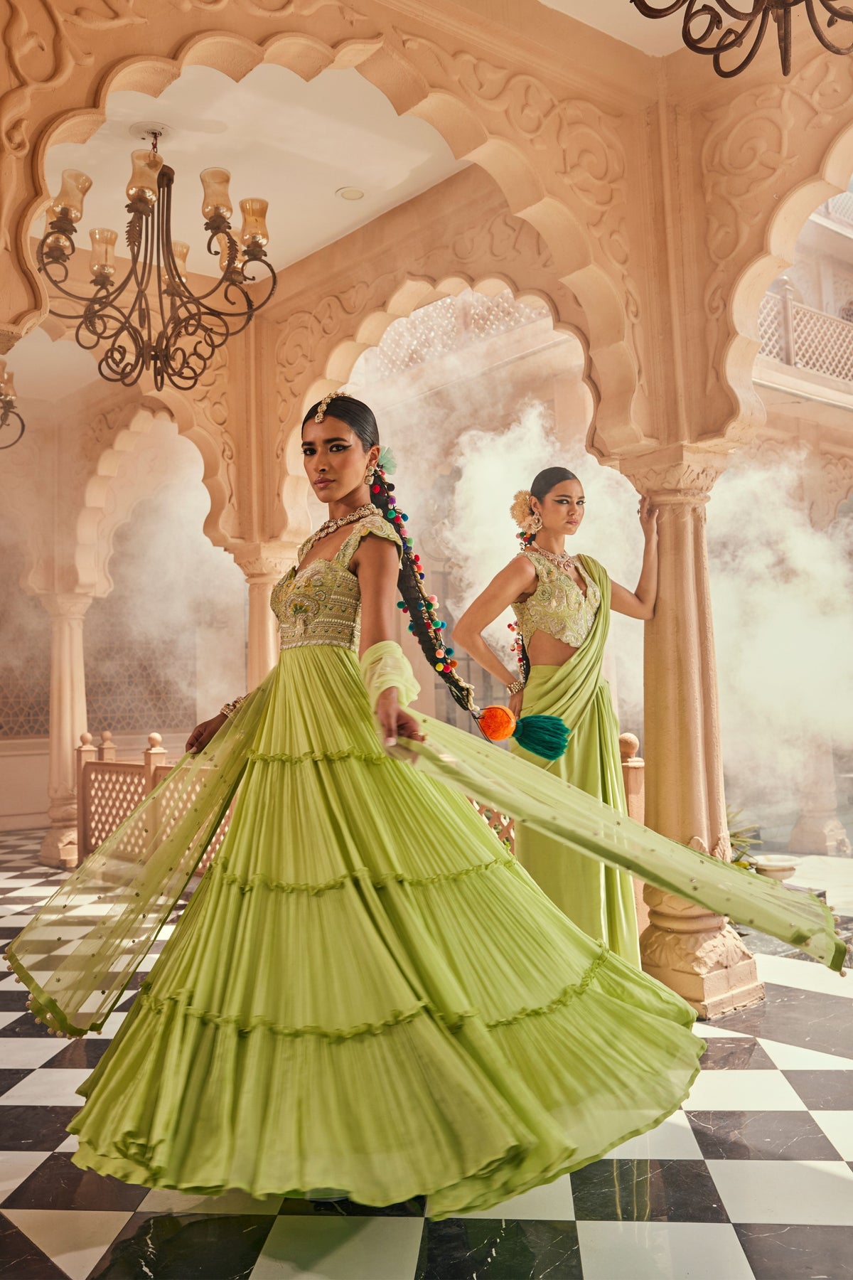 Dara Pre-draped Saree Set