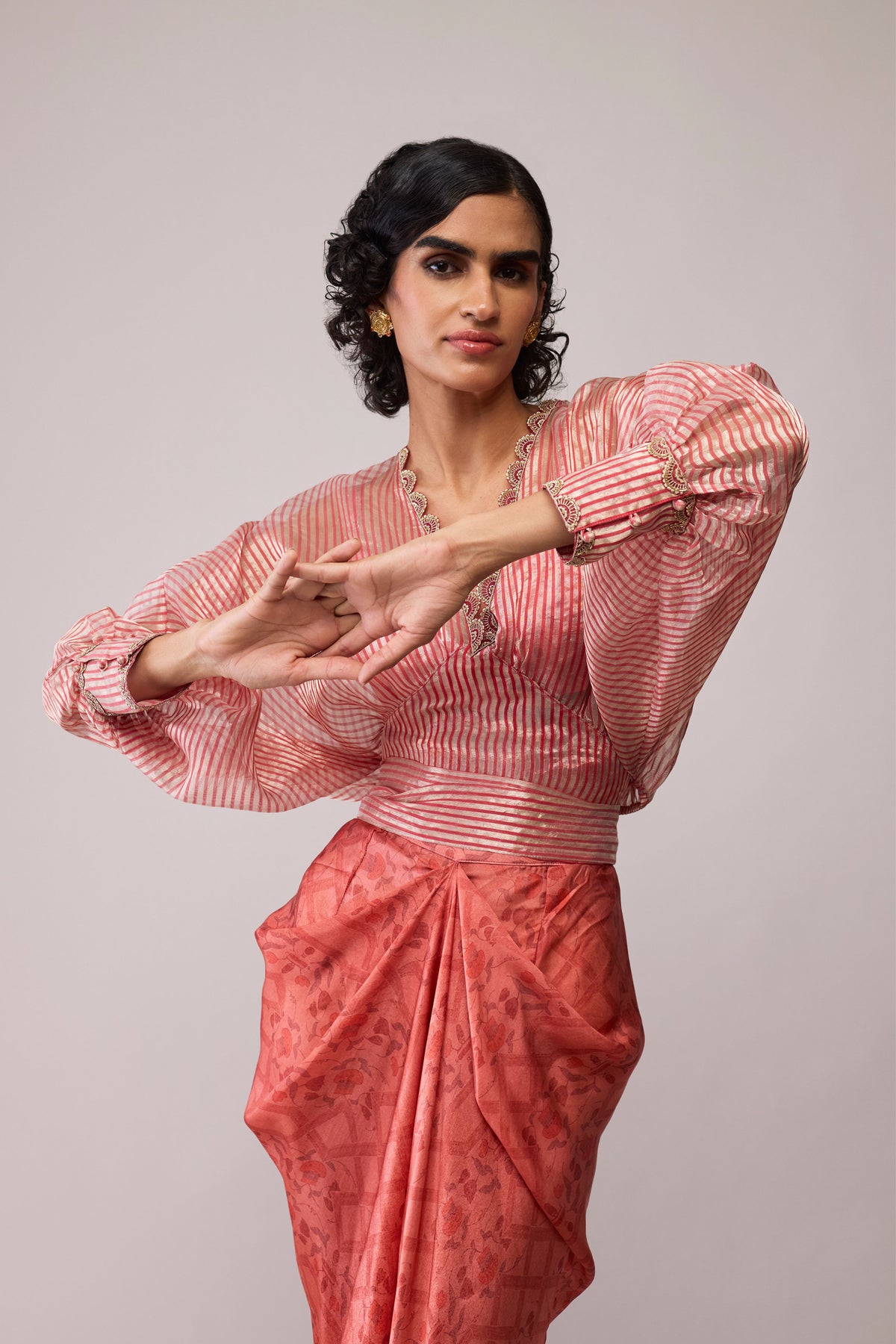 Red Stripe Maria Top