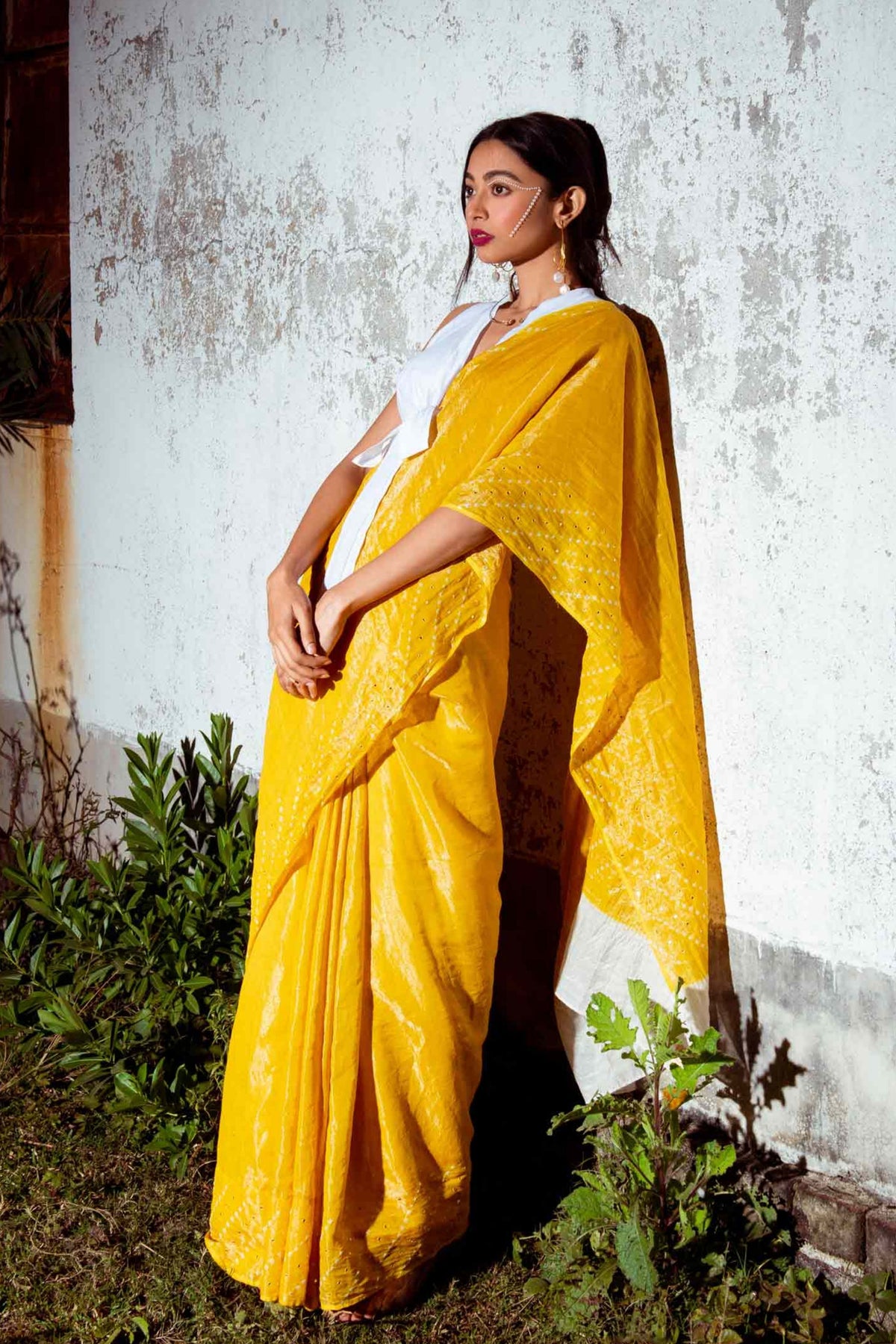 Yellow Chandra Saree