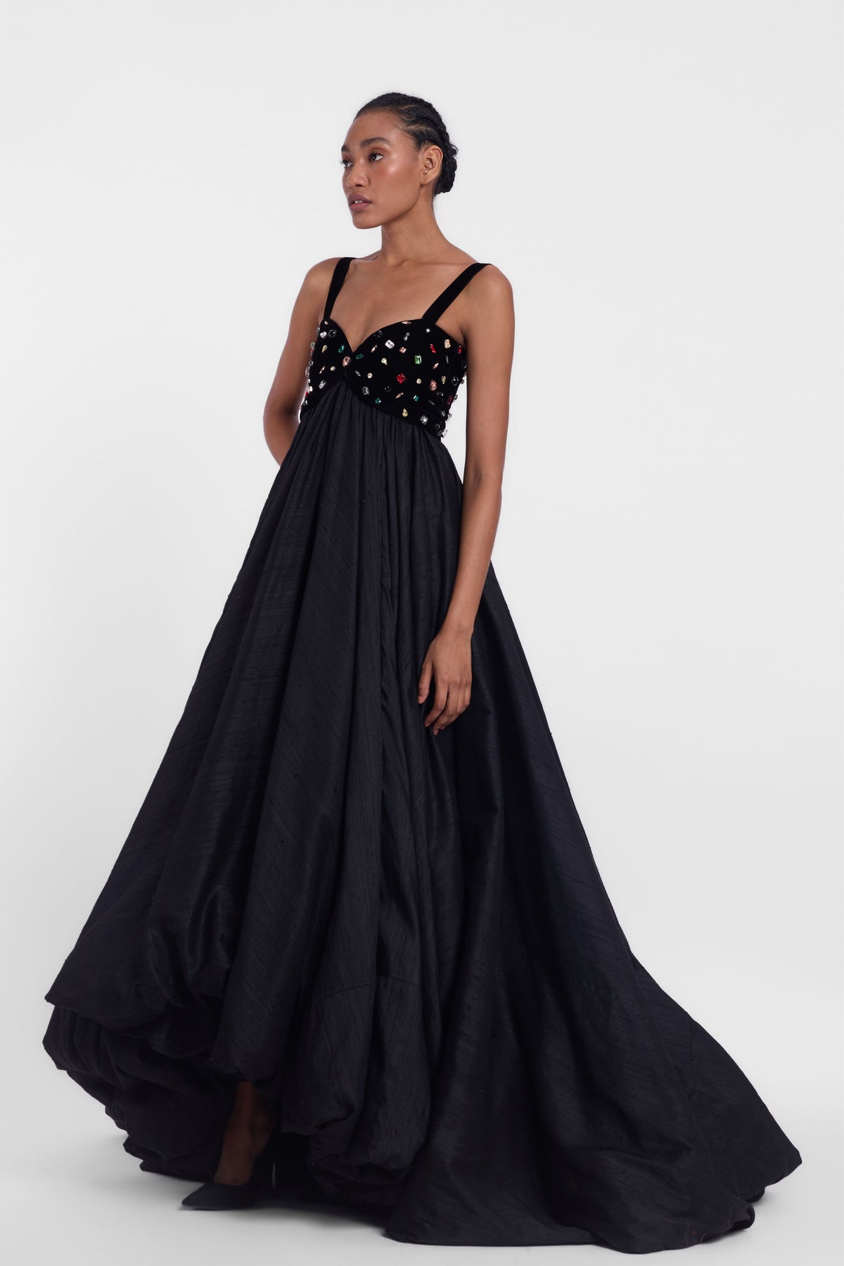 Balloon Hem Gown