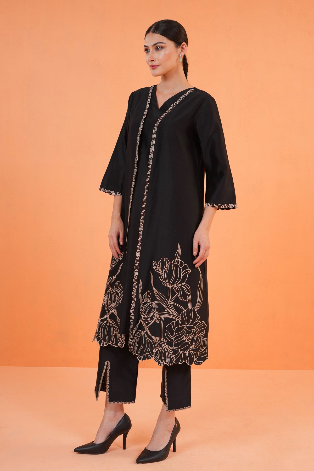 Black Oasis Jacket Set