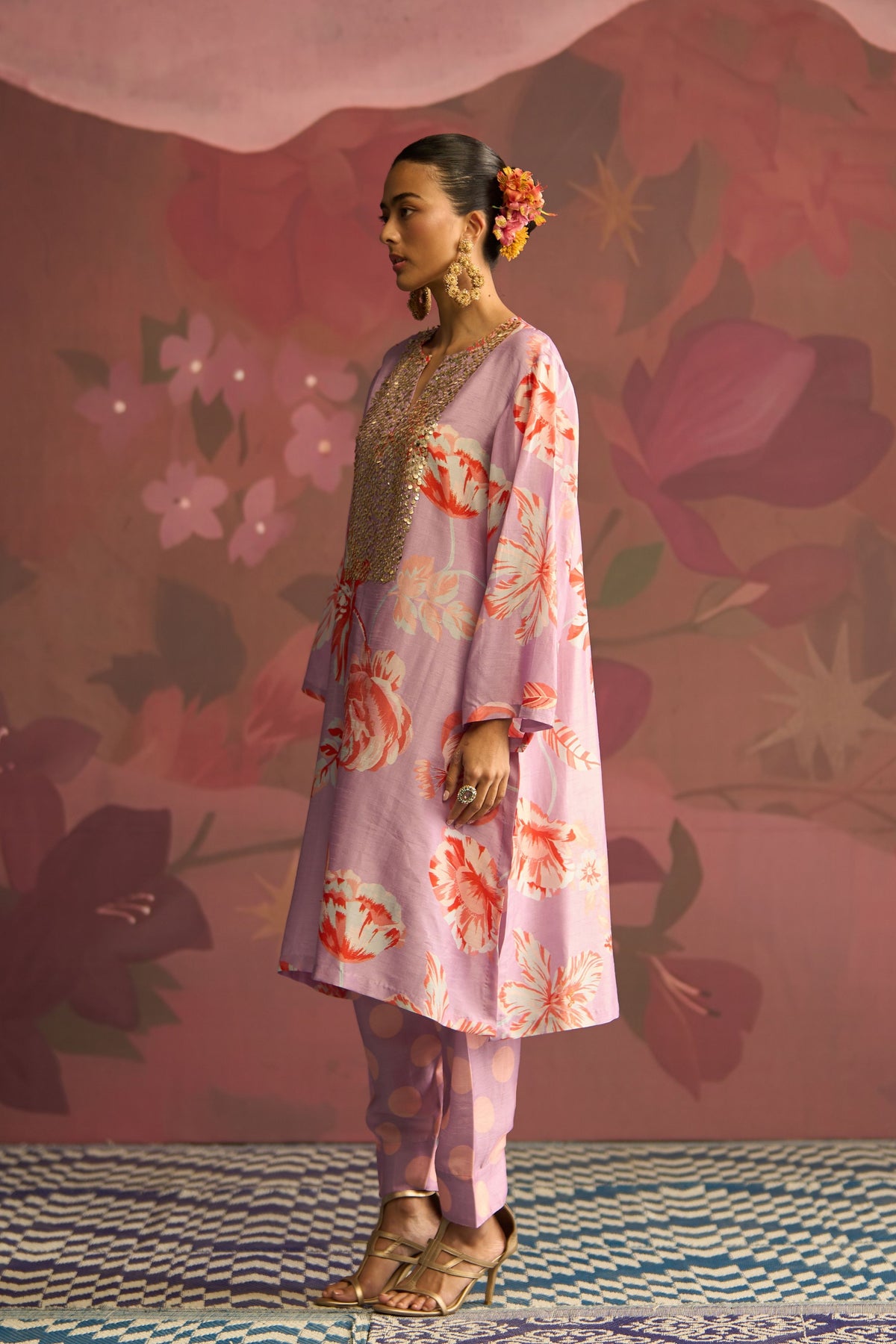 Lavender Gleam Kurta Set