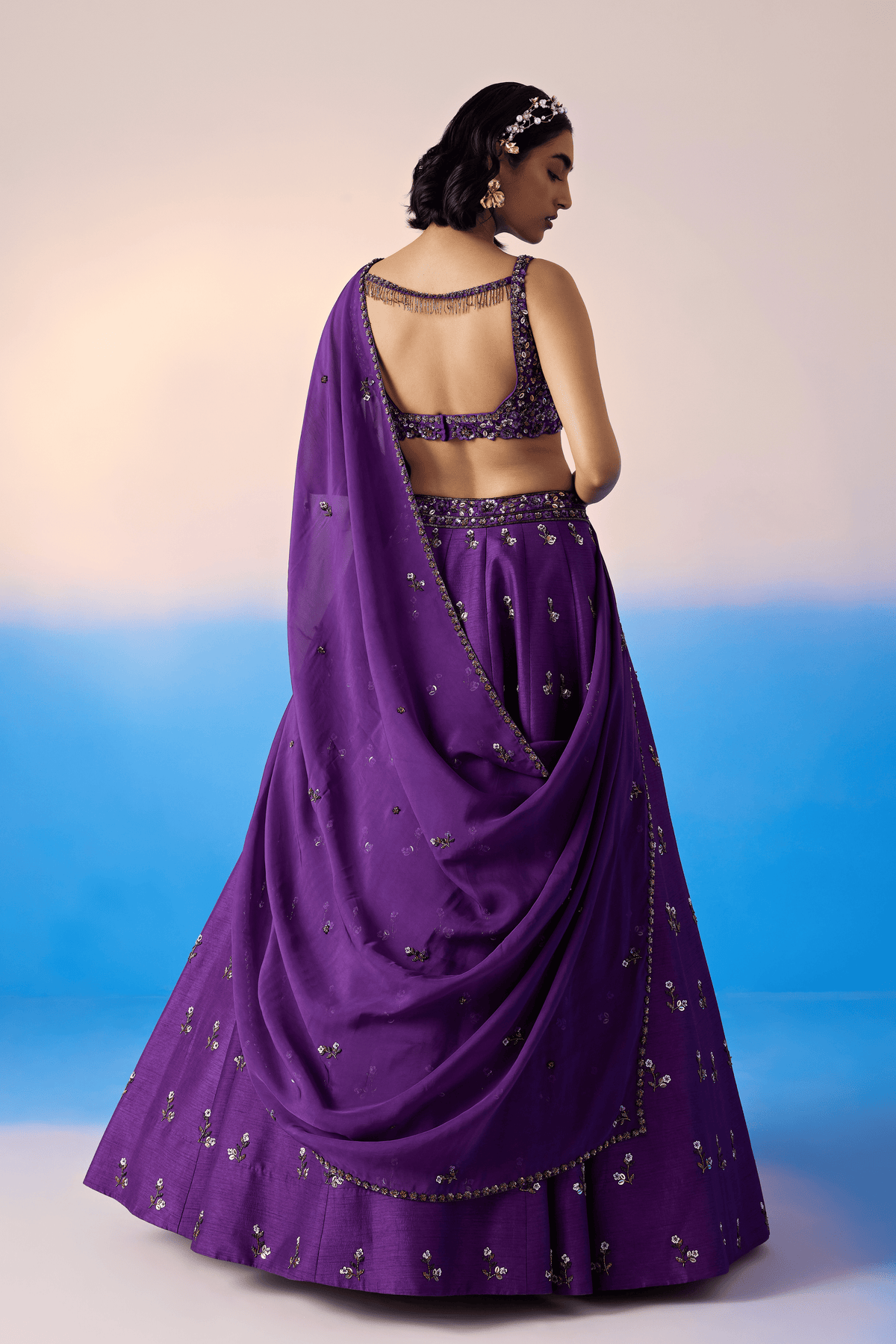 Royal Purple Lehenga Set