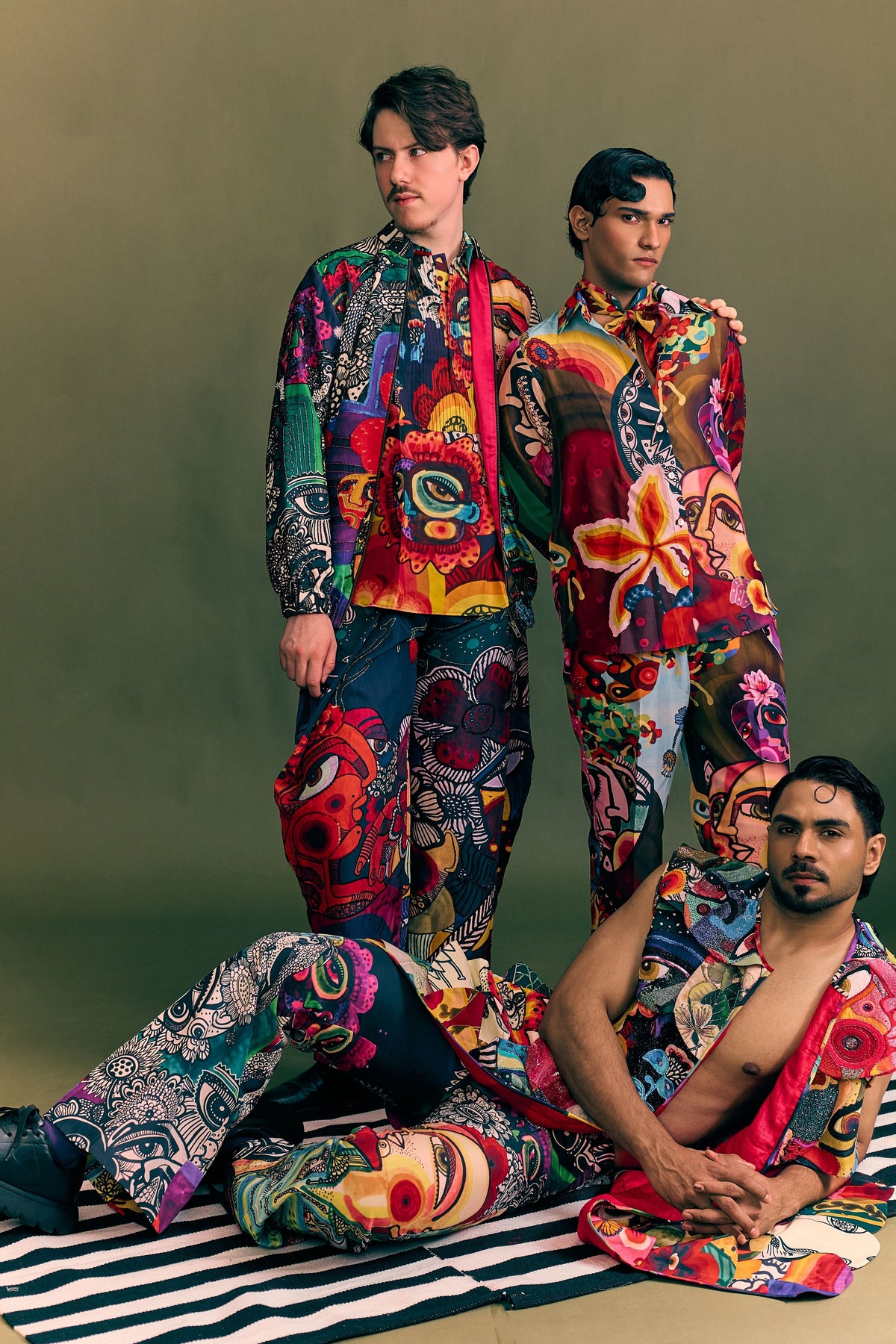 Moshpit Pintuck Printed Shirt