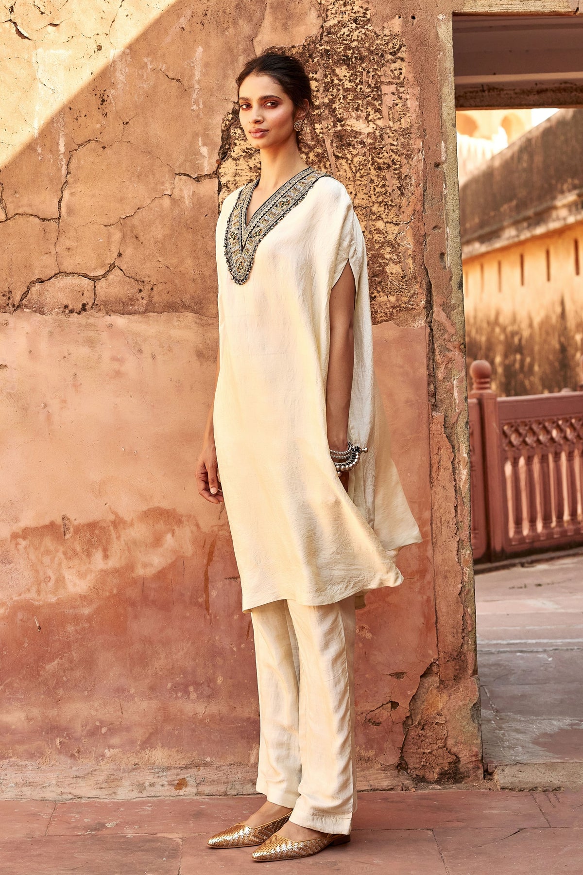 Ivory Kaftan Set