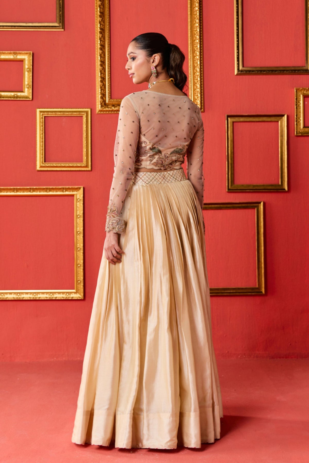 Sanvi Tussar Lehenga Set