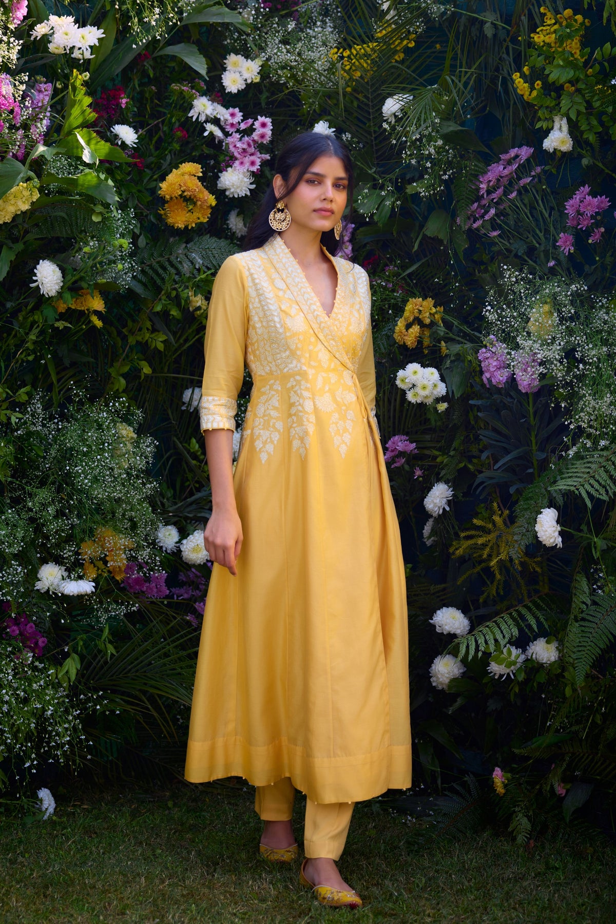 Embroidered Anarkali Set