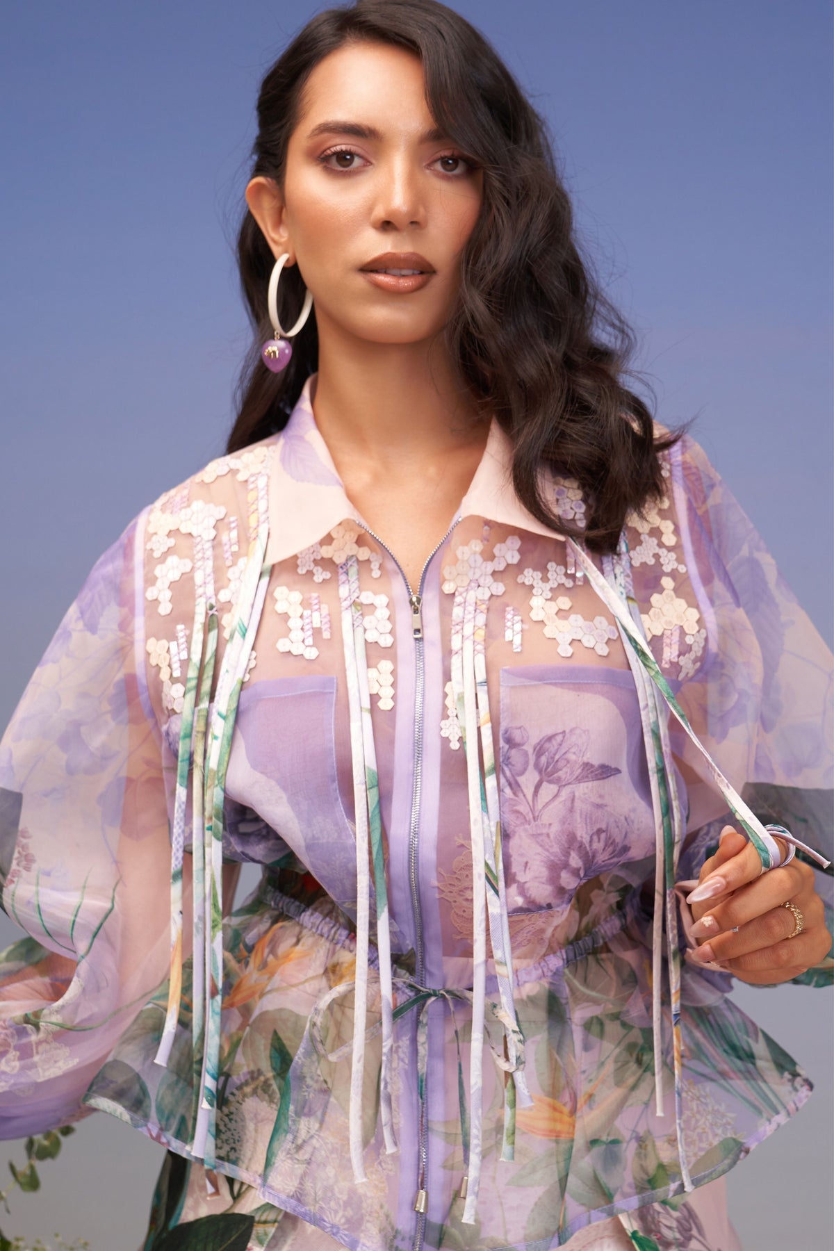 Snowdrop Embellished Jacket Set
