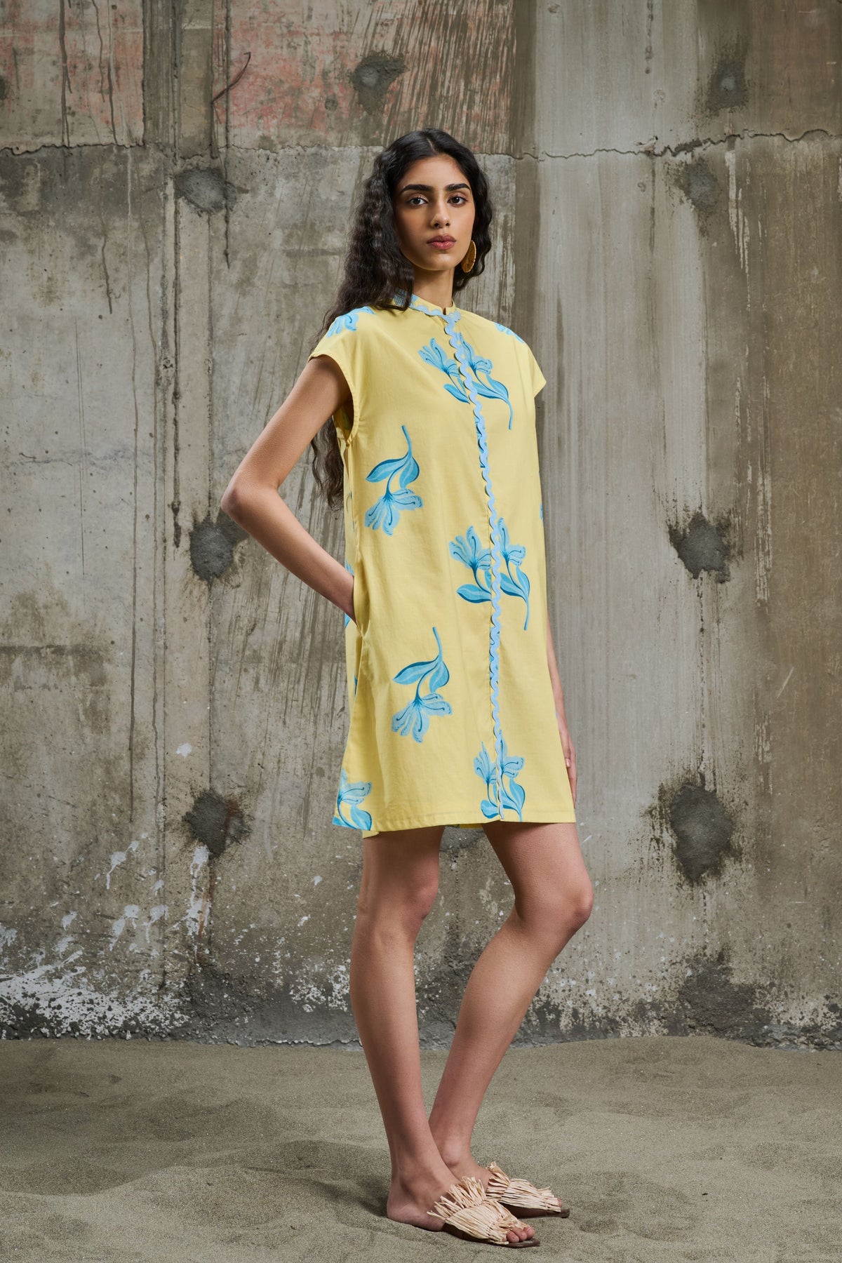 Sunlit Bloom Shift Dress