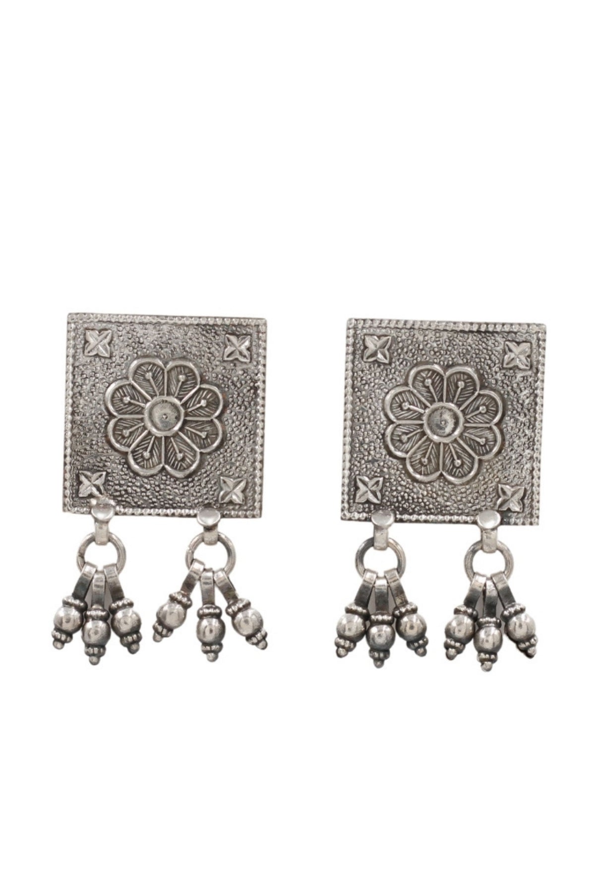 Classic Handcrafted Silver Earrings