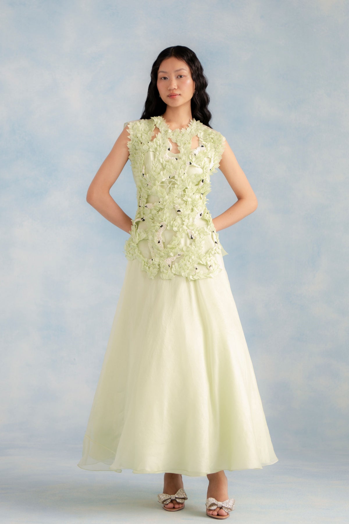 Organza Hydrangea Kanan Gown