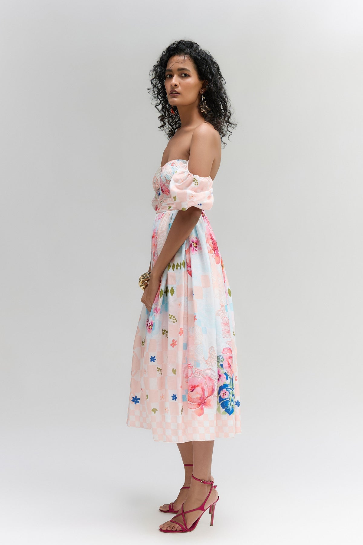 Rose Lyla Midi Dress
