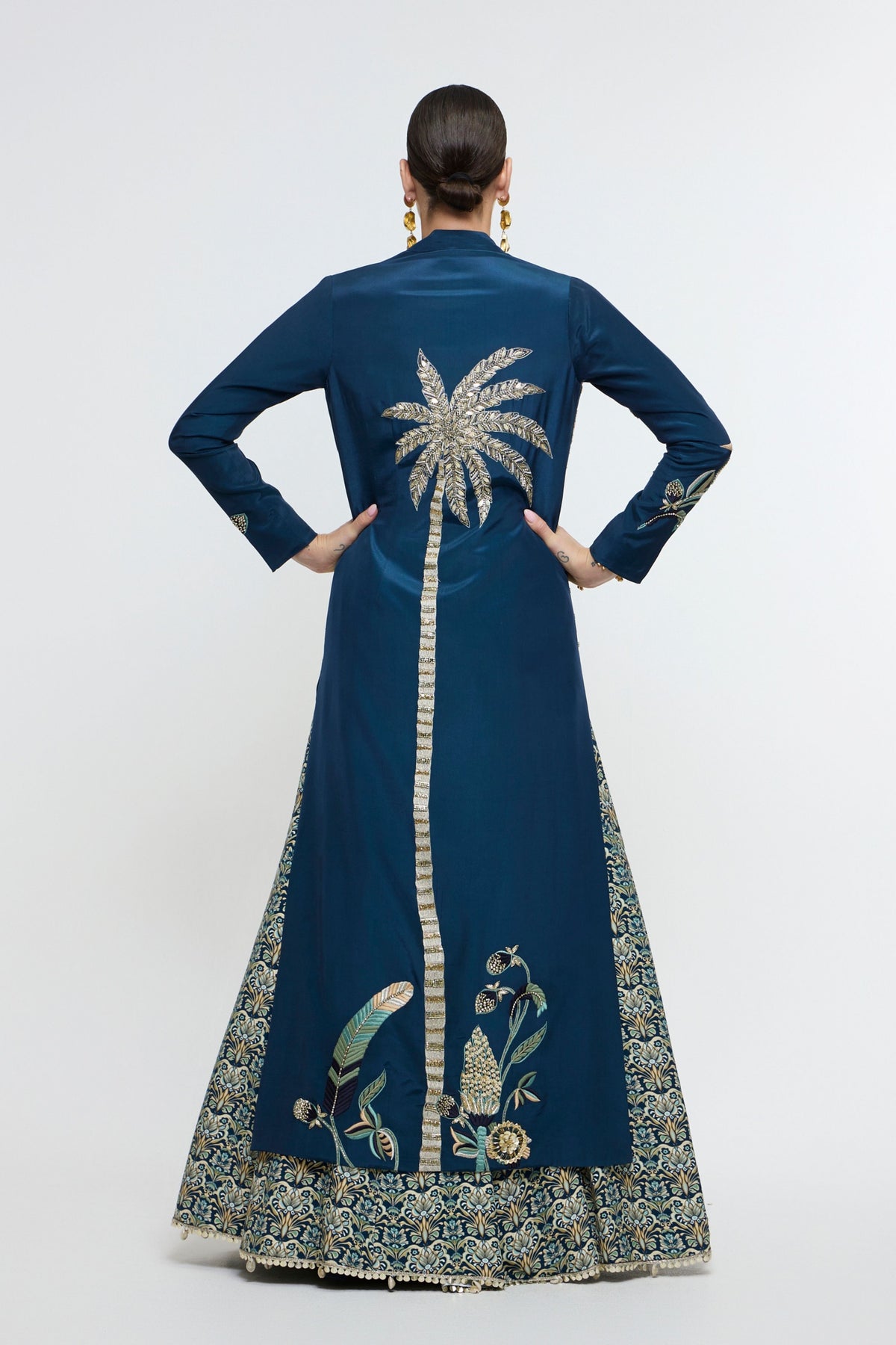 Neel Tropical Long Jacket Set
