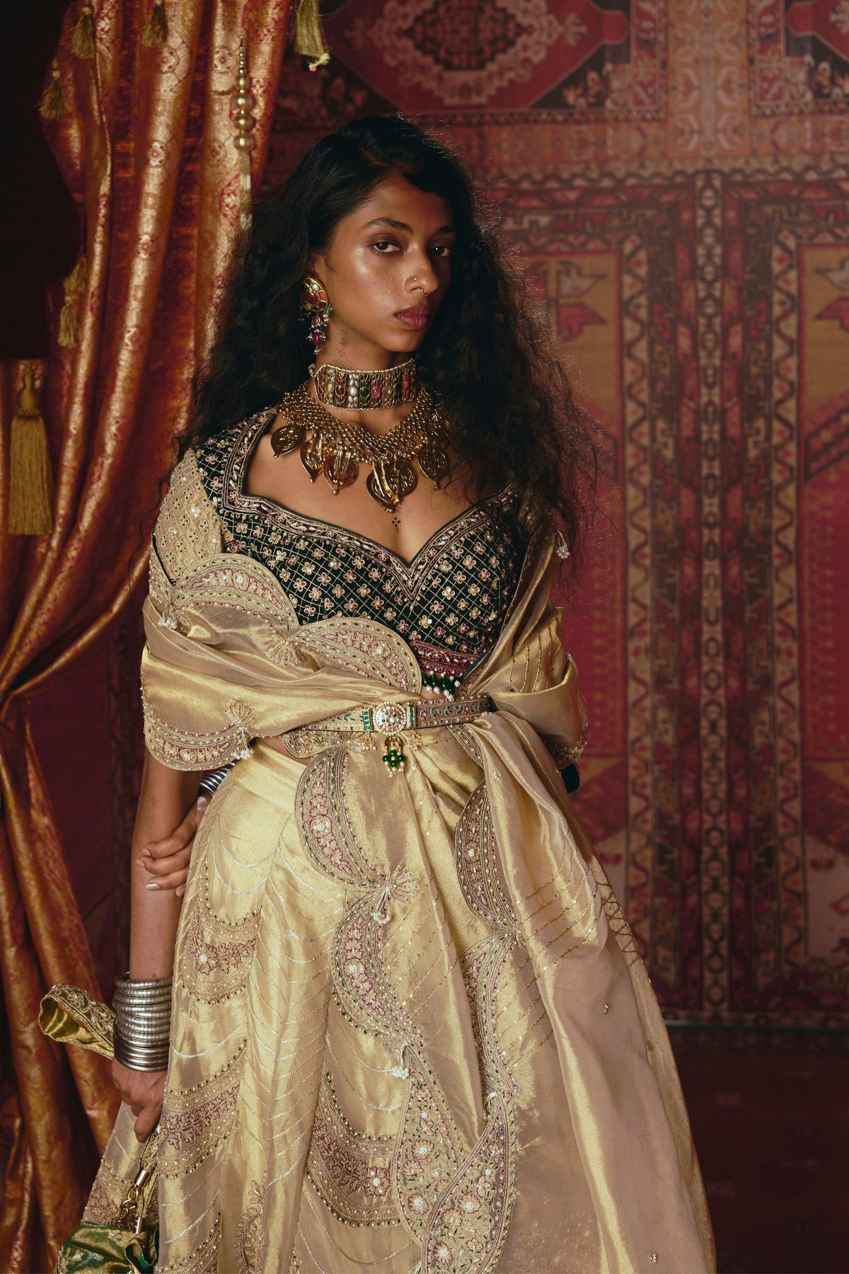 Scalloped Lehenga Set