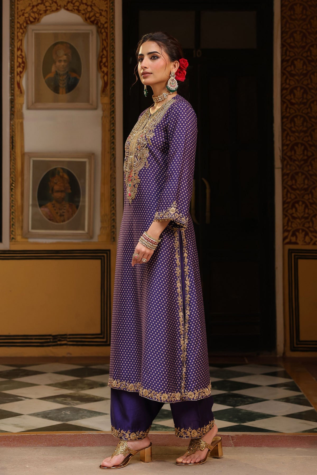 Ahista Purple Kurta Set