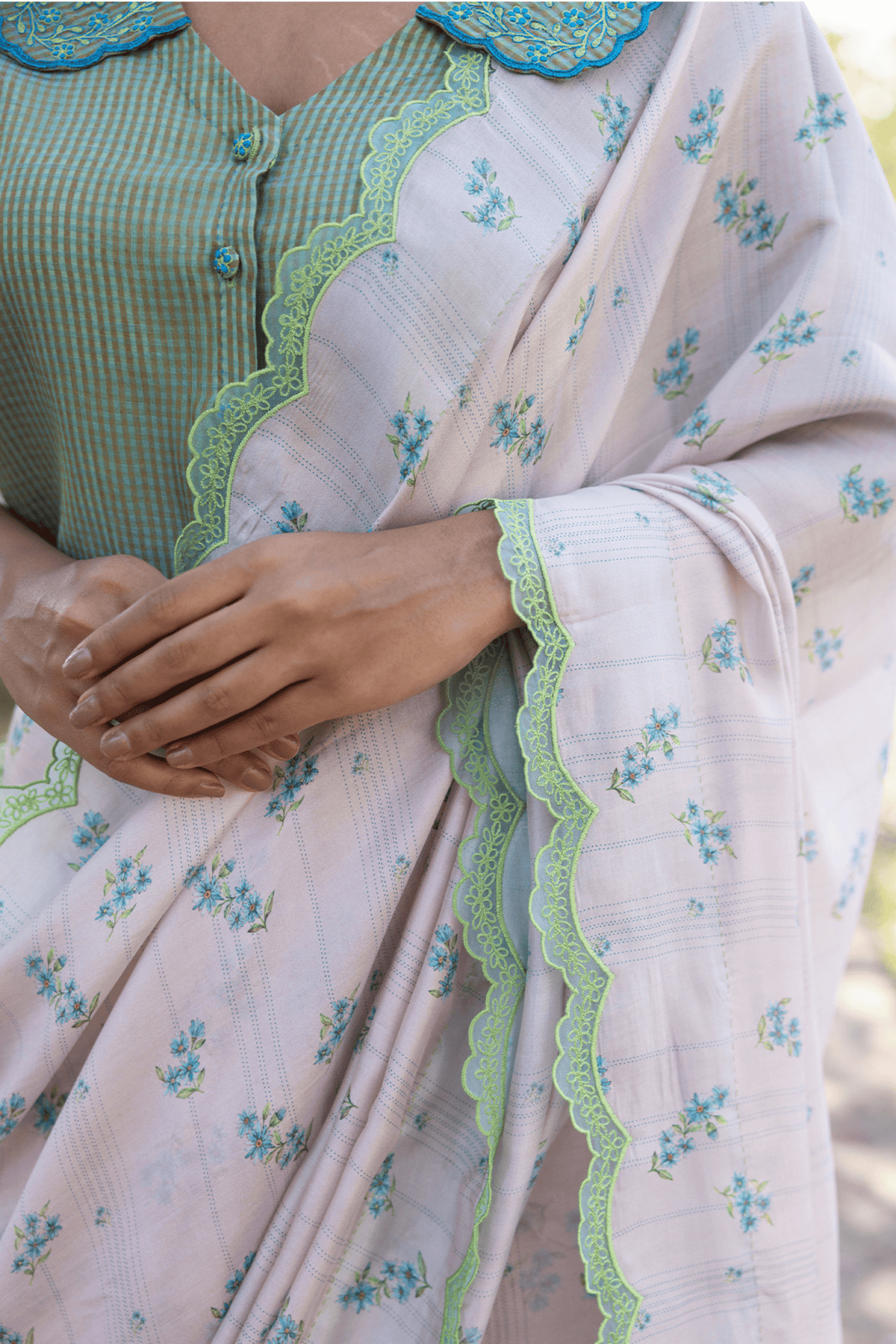 Wildflower Kiss Pink Saree