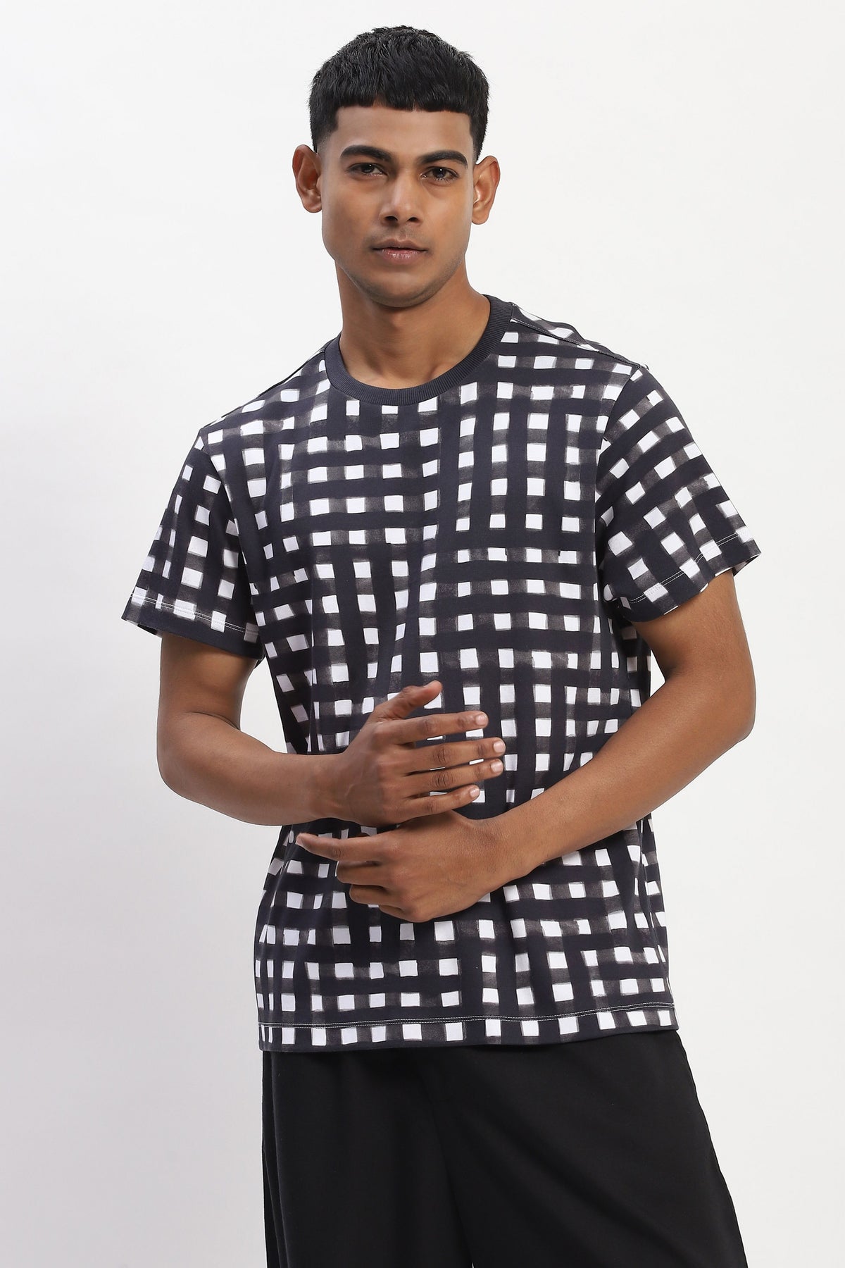 Watercolour Checks T-shirt